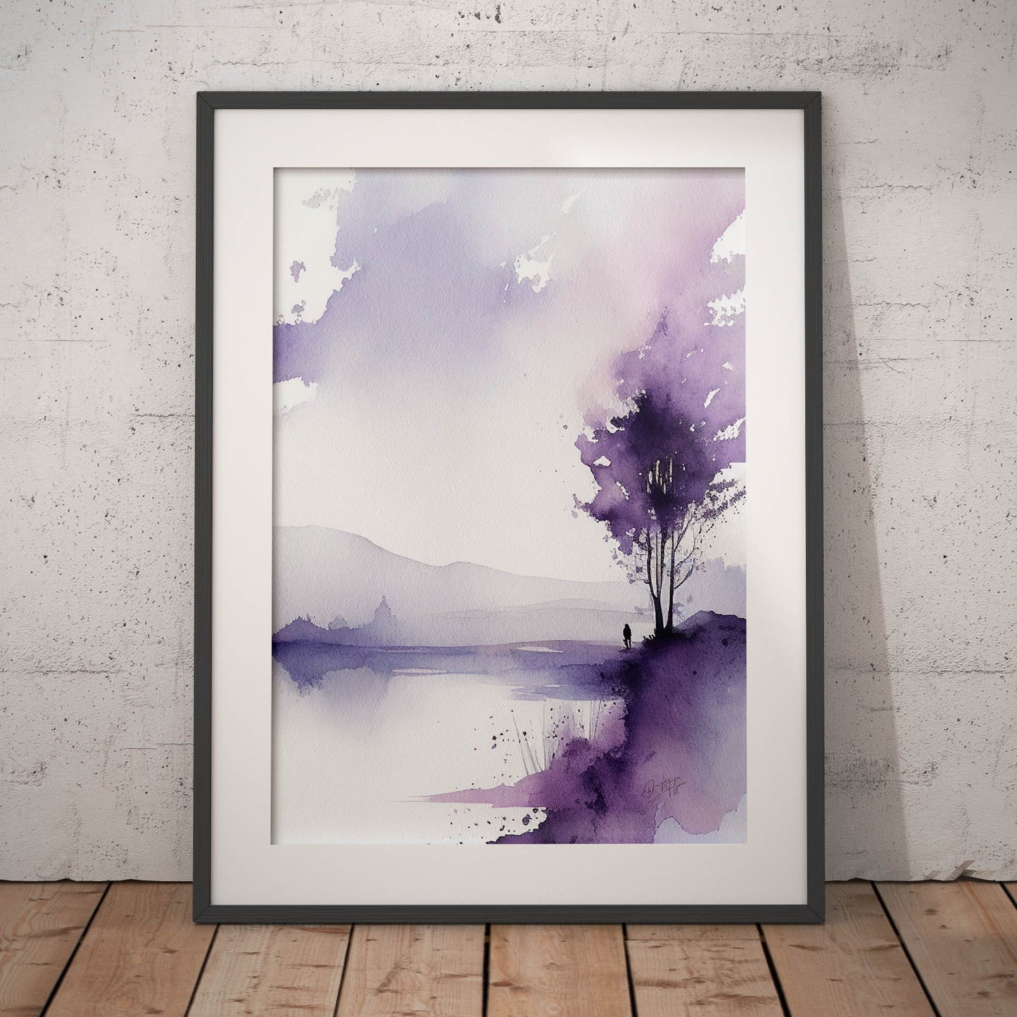 »A Purple Night« retro poster