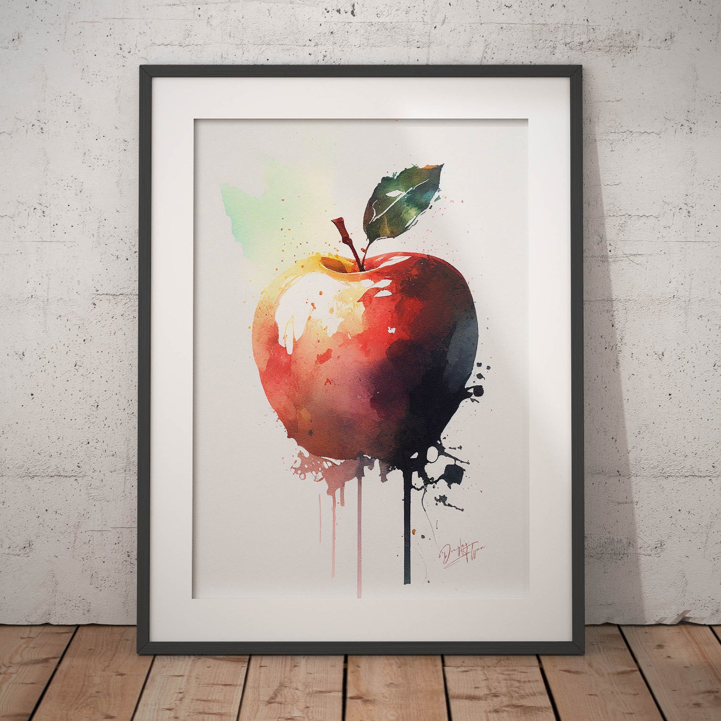 »Apple Pigments« retro poster