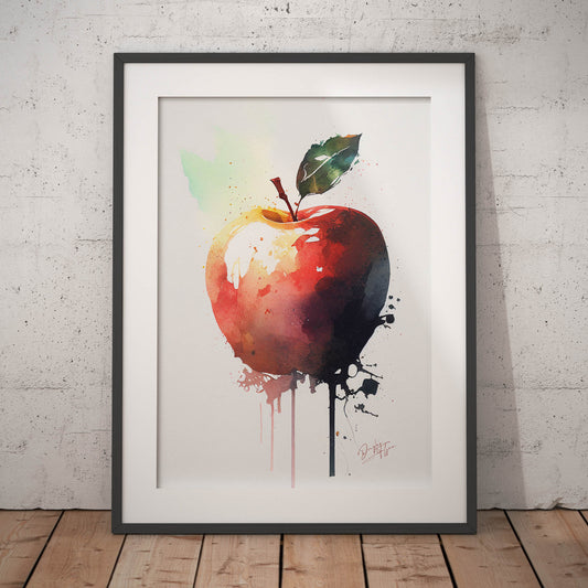 »Apple Pigments« retro poster