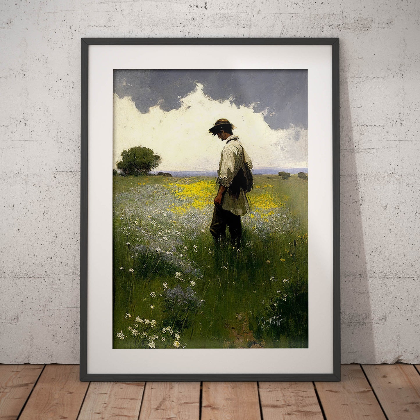 »Benjamin Returning Home« retro poster