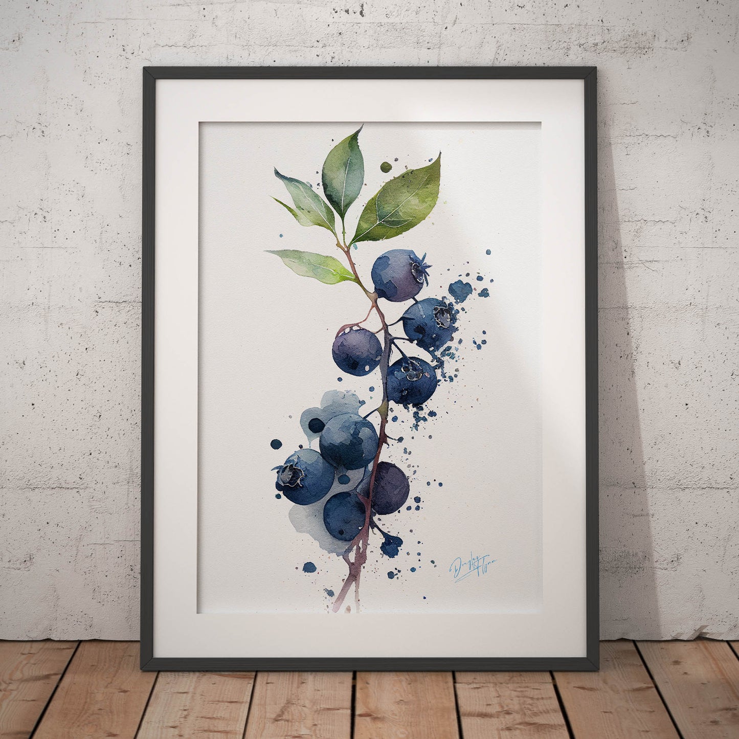 »Blueberry Feelings« retro poster