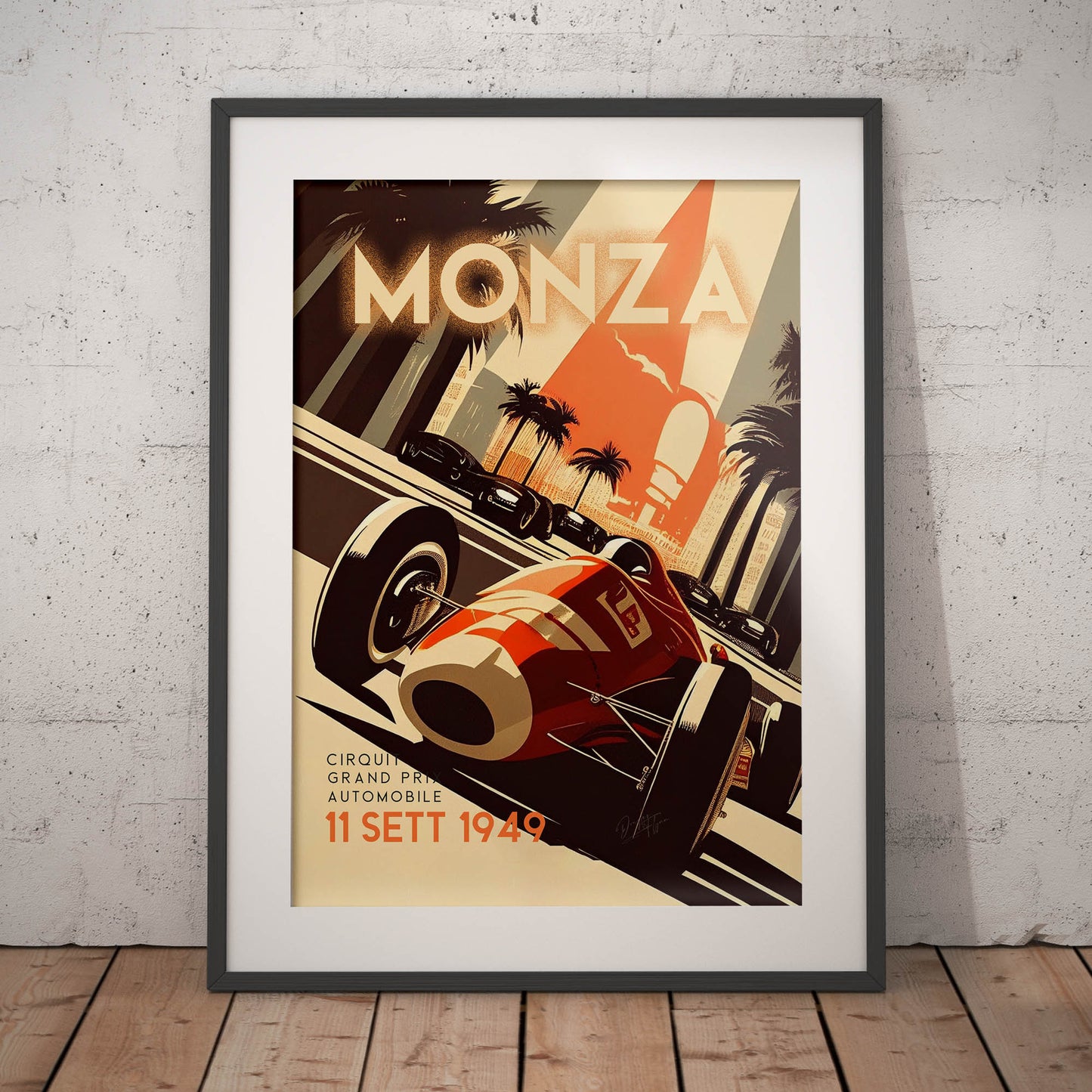 »Classics on the Track« retro poster