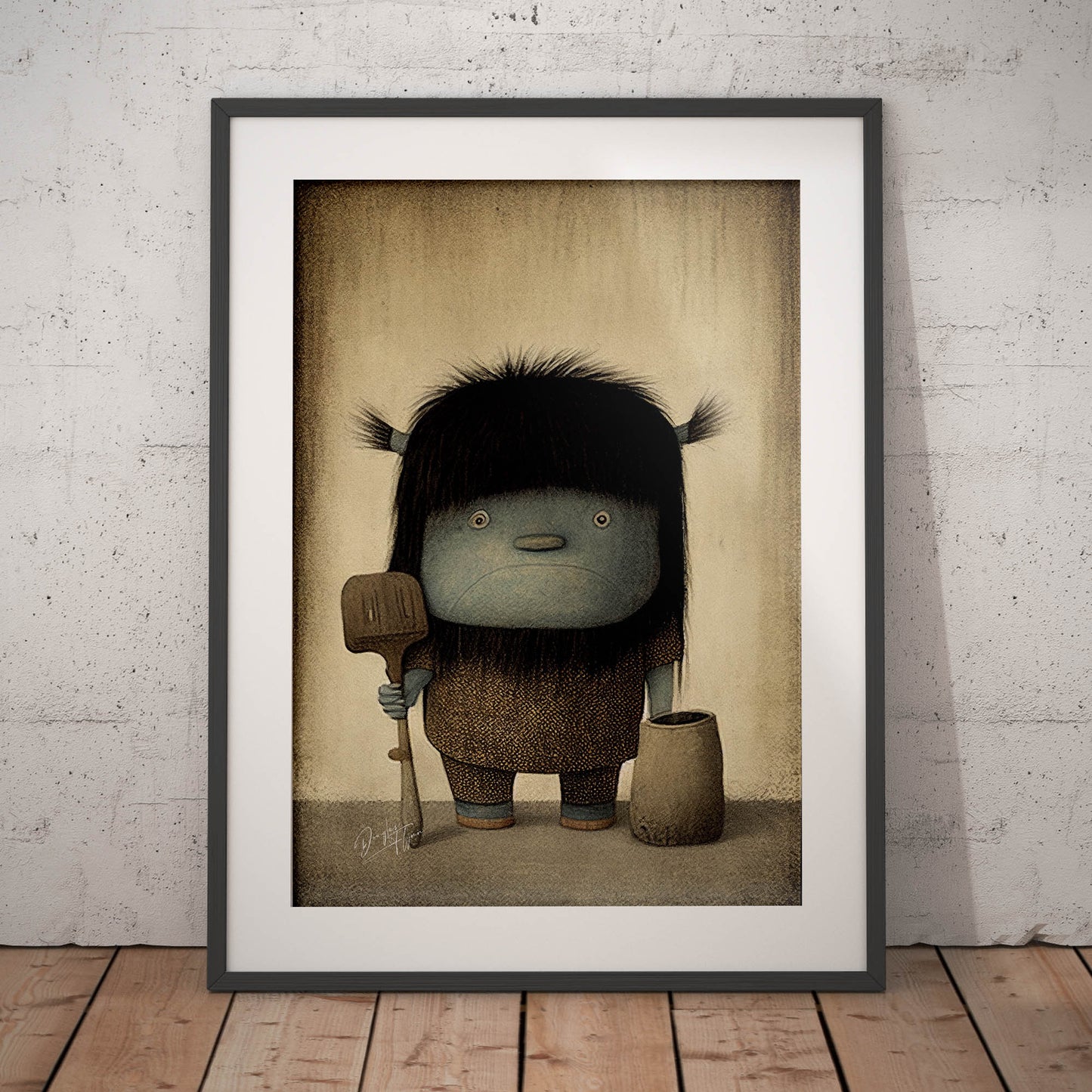 »Contrary Troll« retro poster
