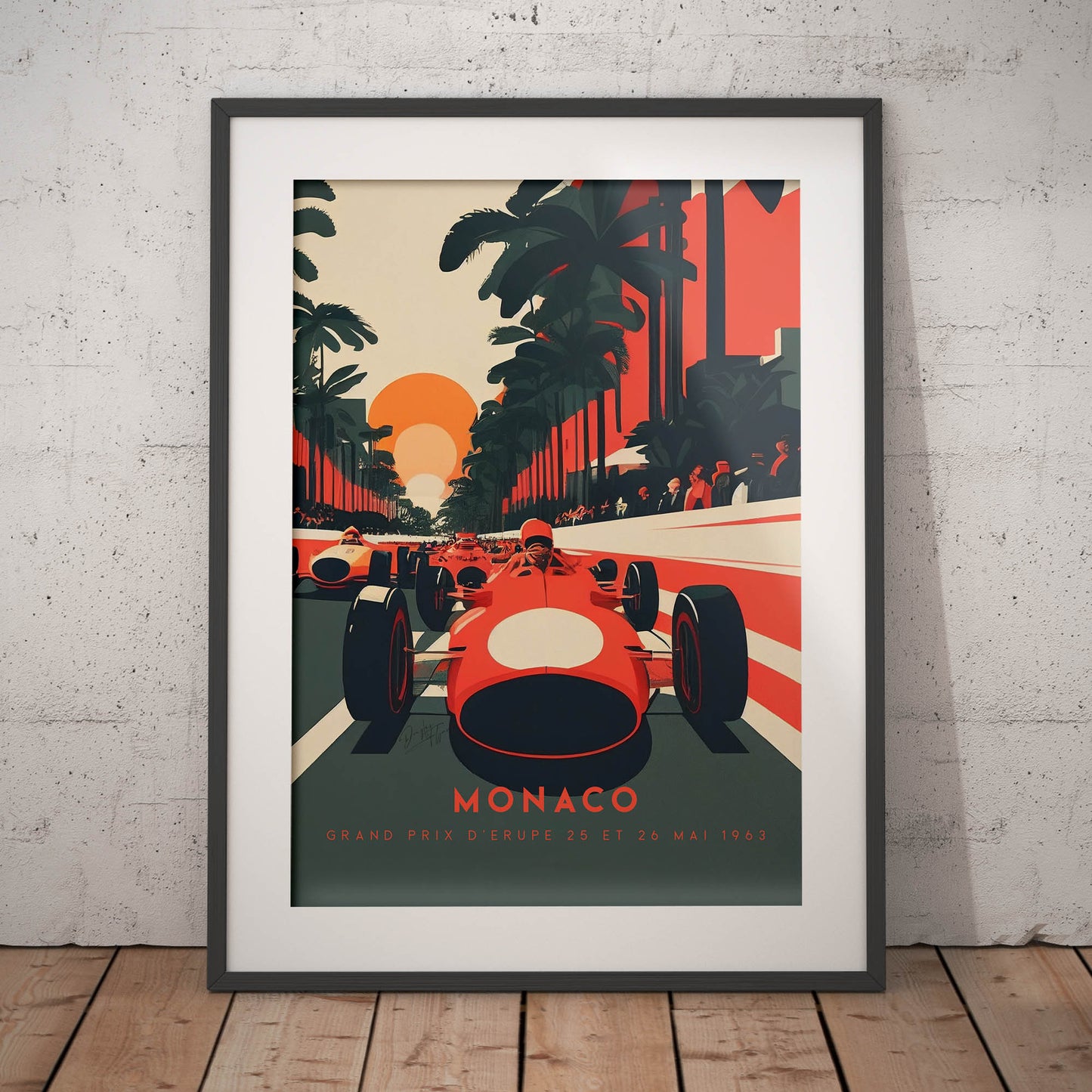 »Dynamic Decades of Racing« retro poster