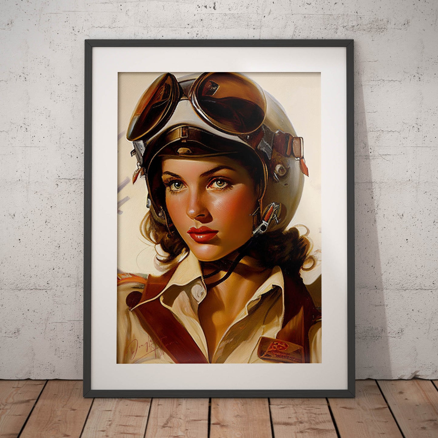 »Im watching your six« retro poster