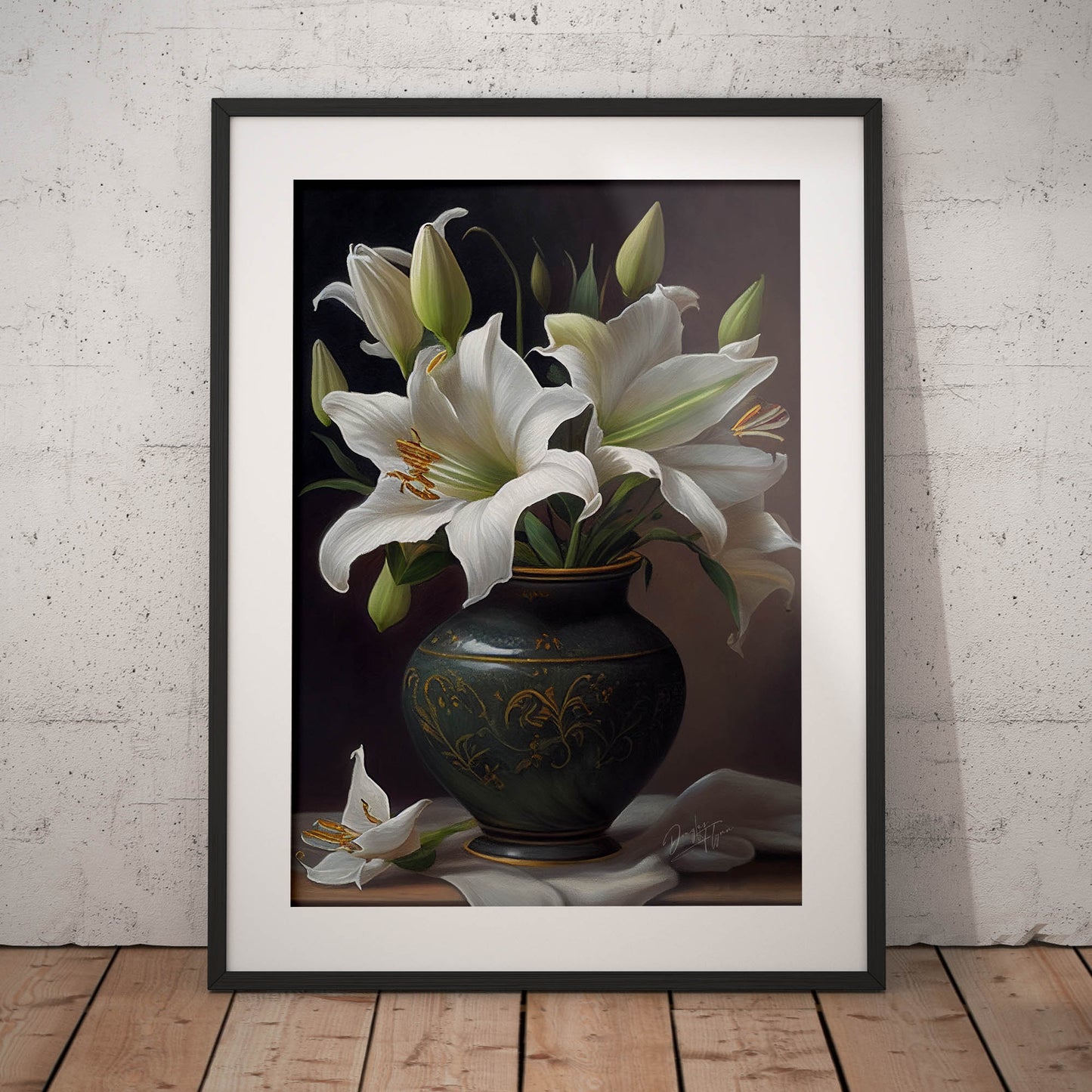 »Ethereal Blossoms« retro poster