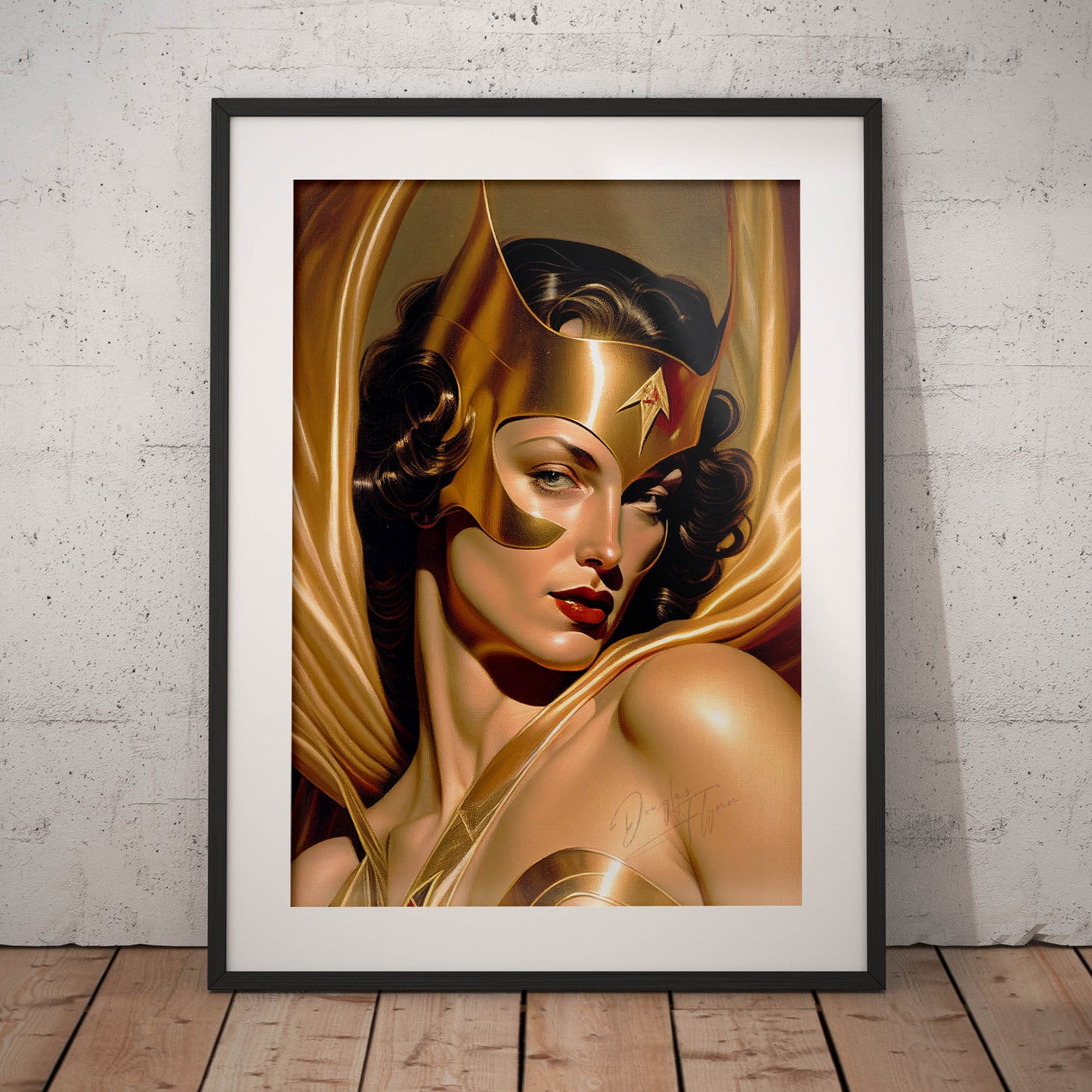 »The Golden Guardian« retro poster