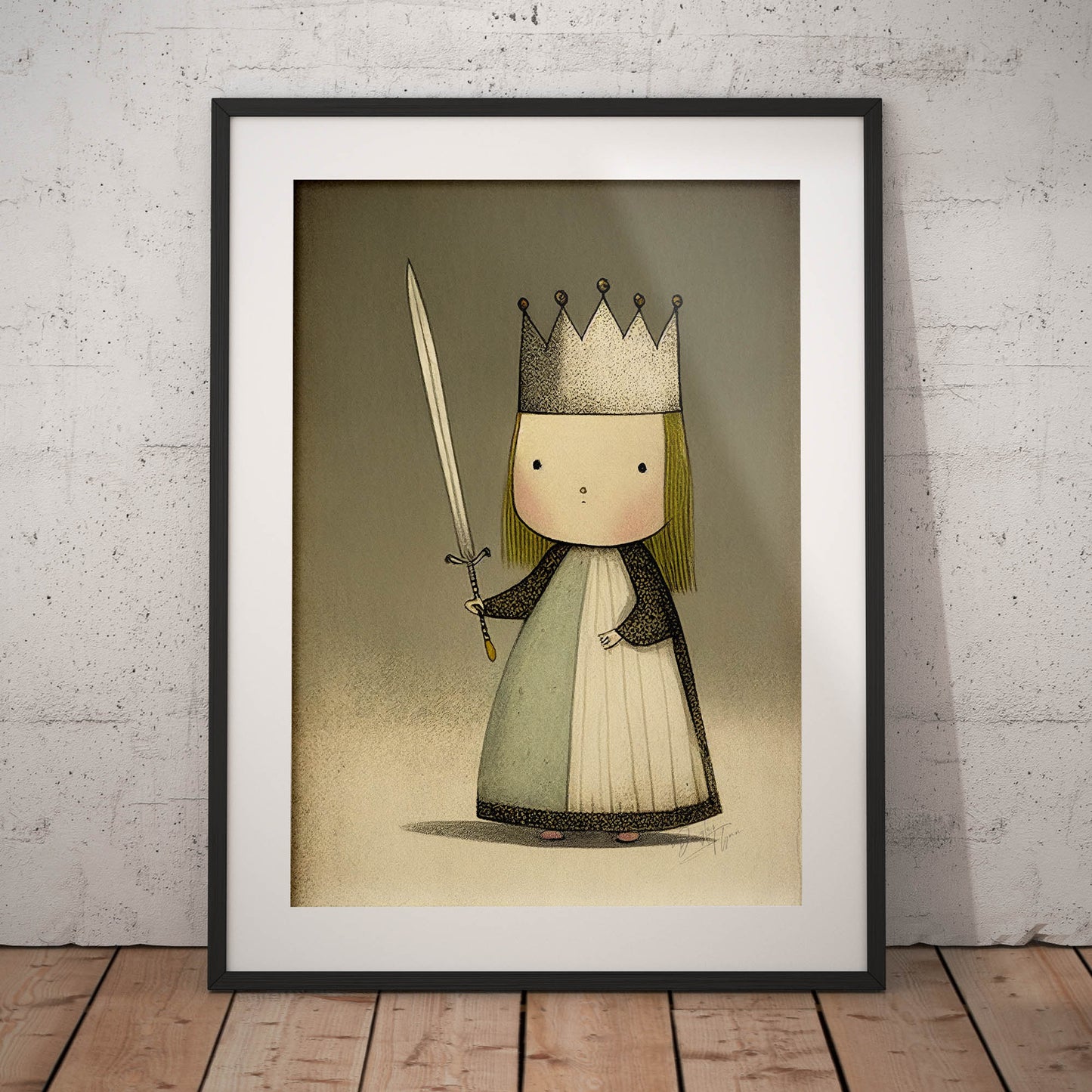 »Fussy Little Princess« retro poster