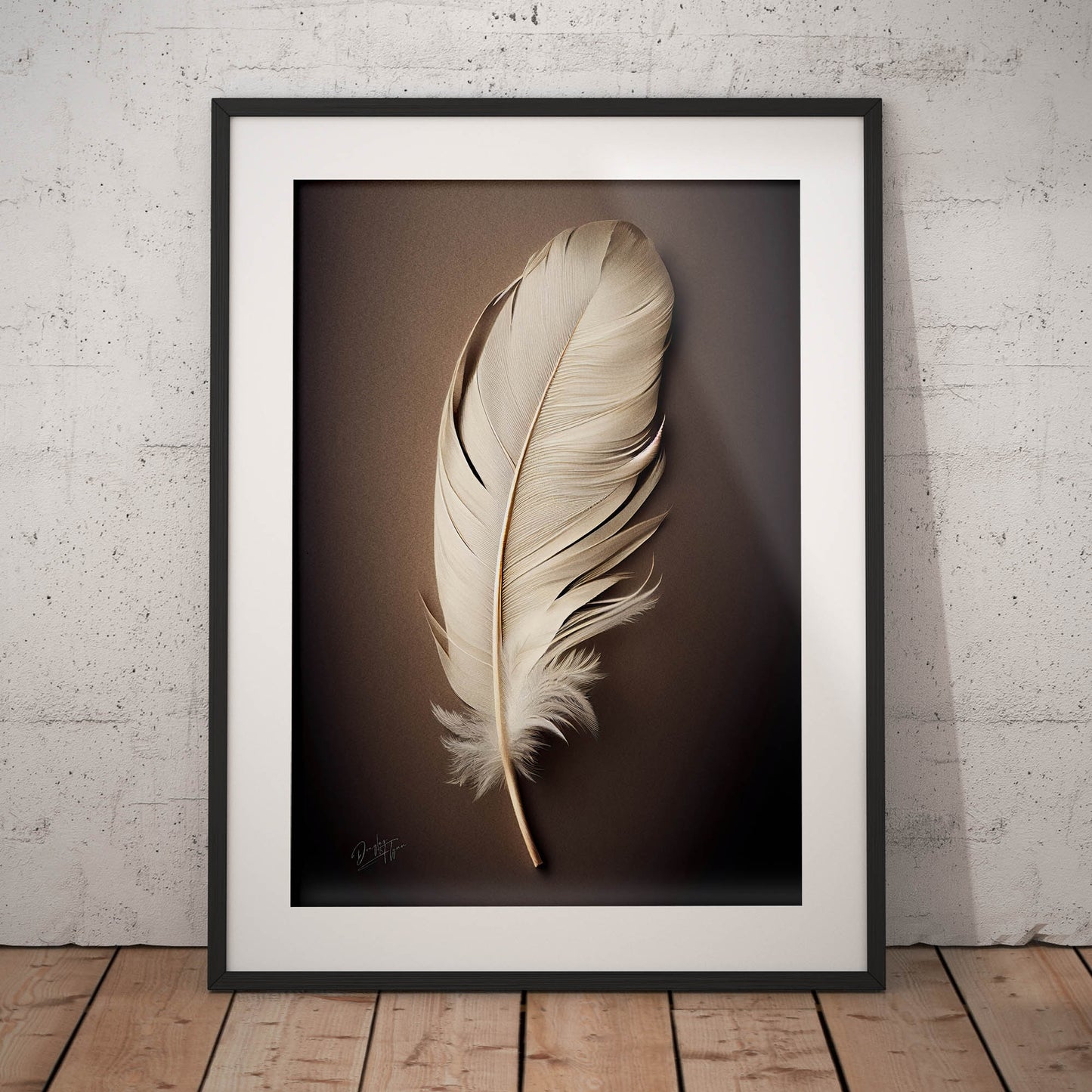 »Found a White Feather no 1« designposter
