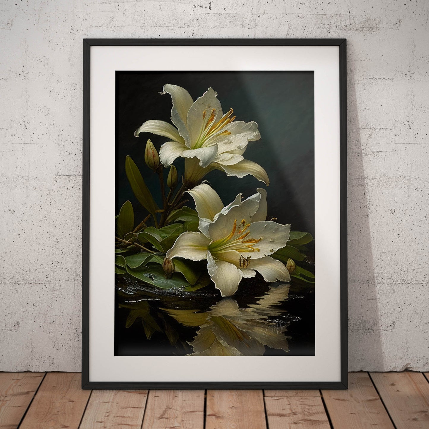 »Floral Serenade« retro poster