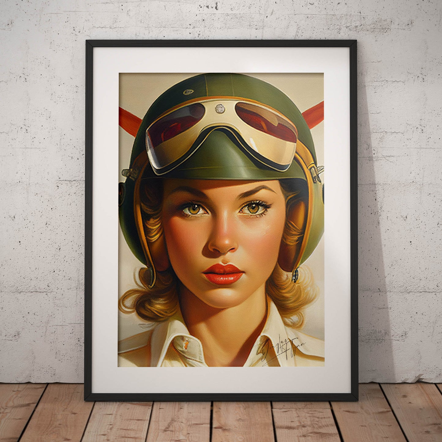 »I have my eyes on you« retro poster