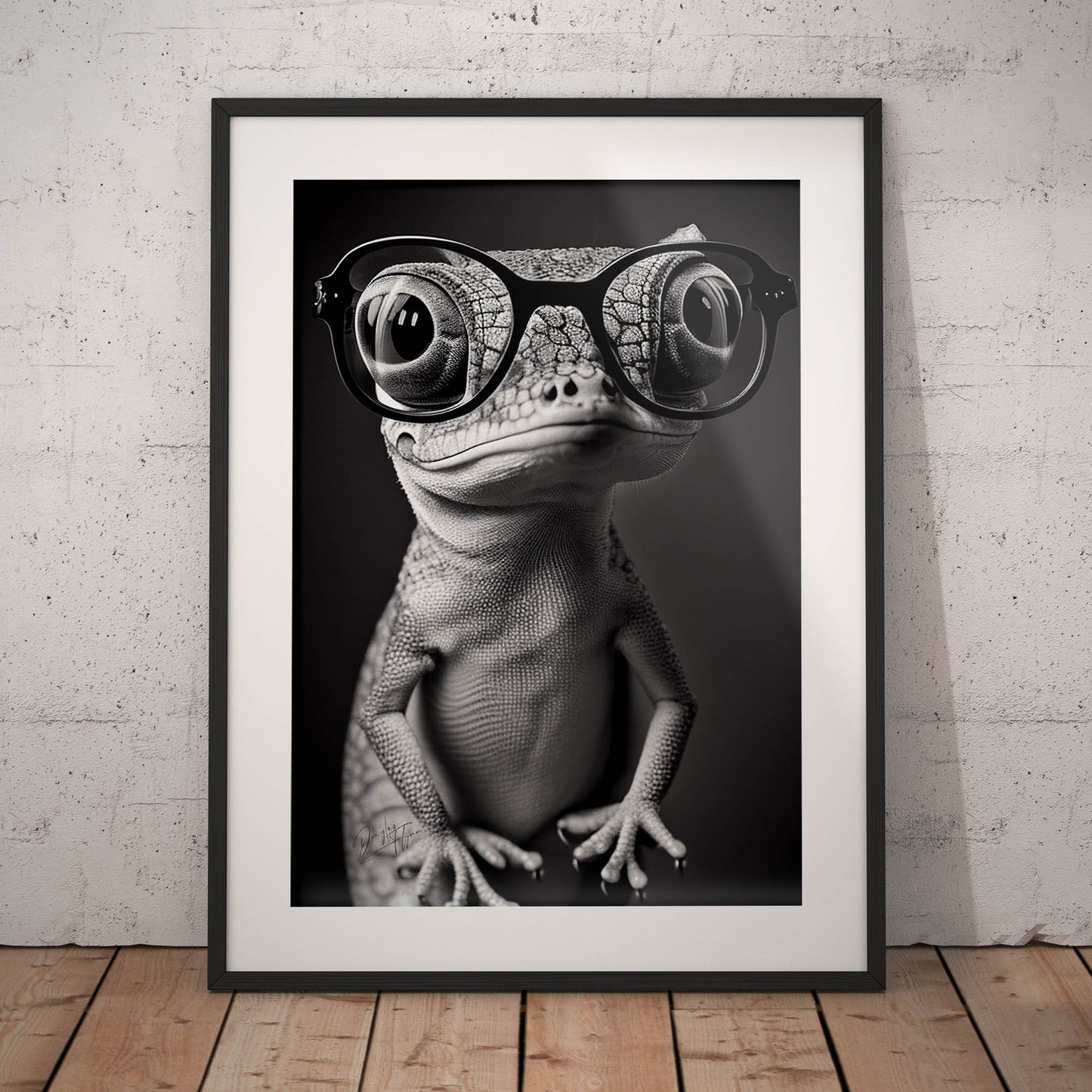 »Clever Chameleon« retro poster