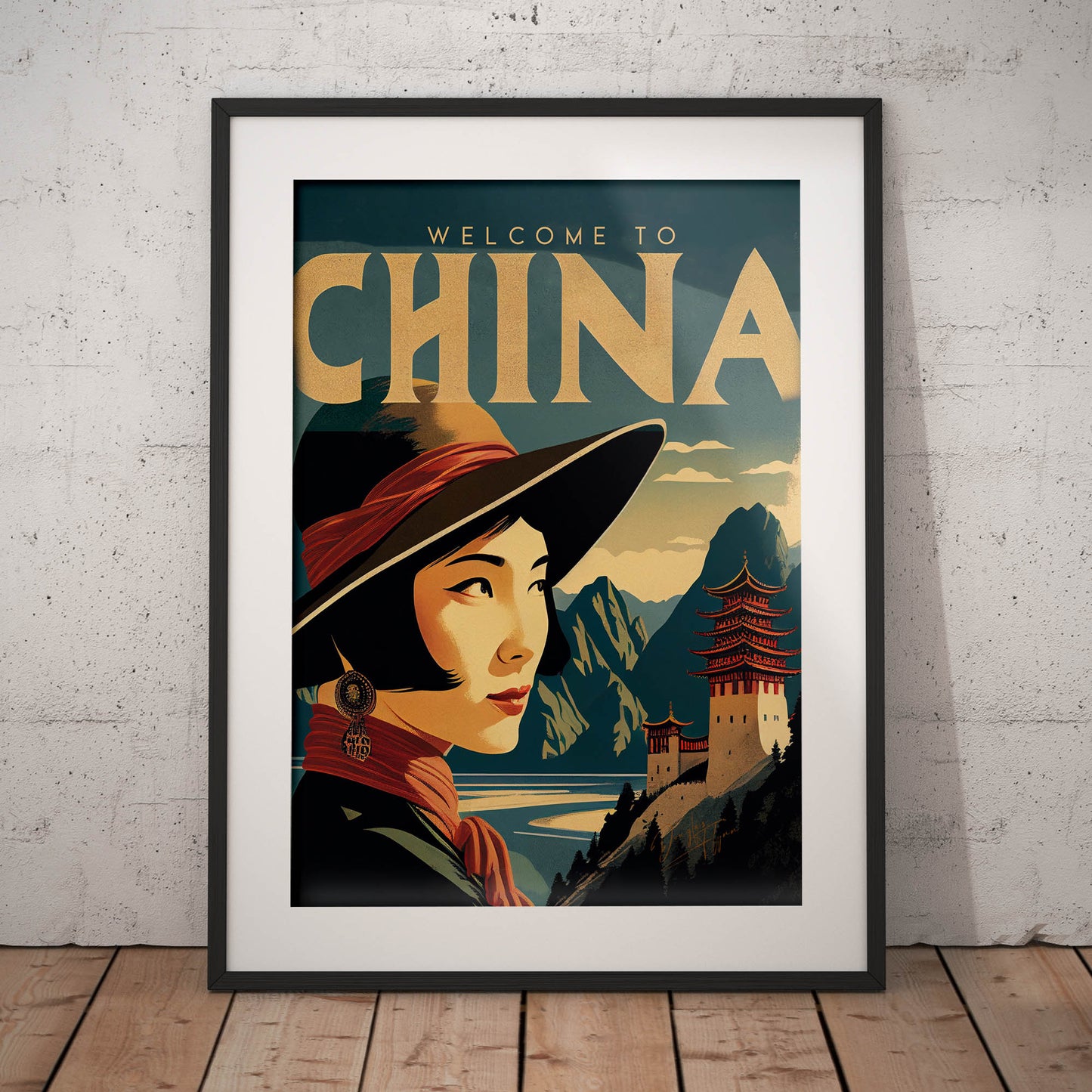 »China, travel poster no 3« retro poster