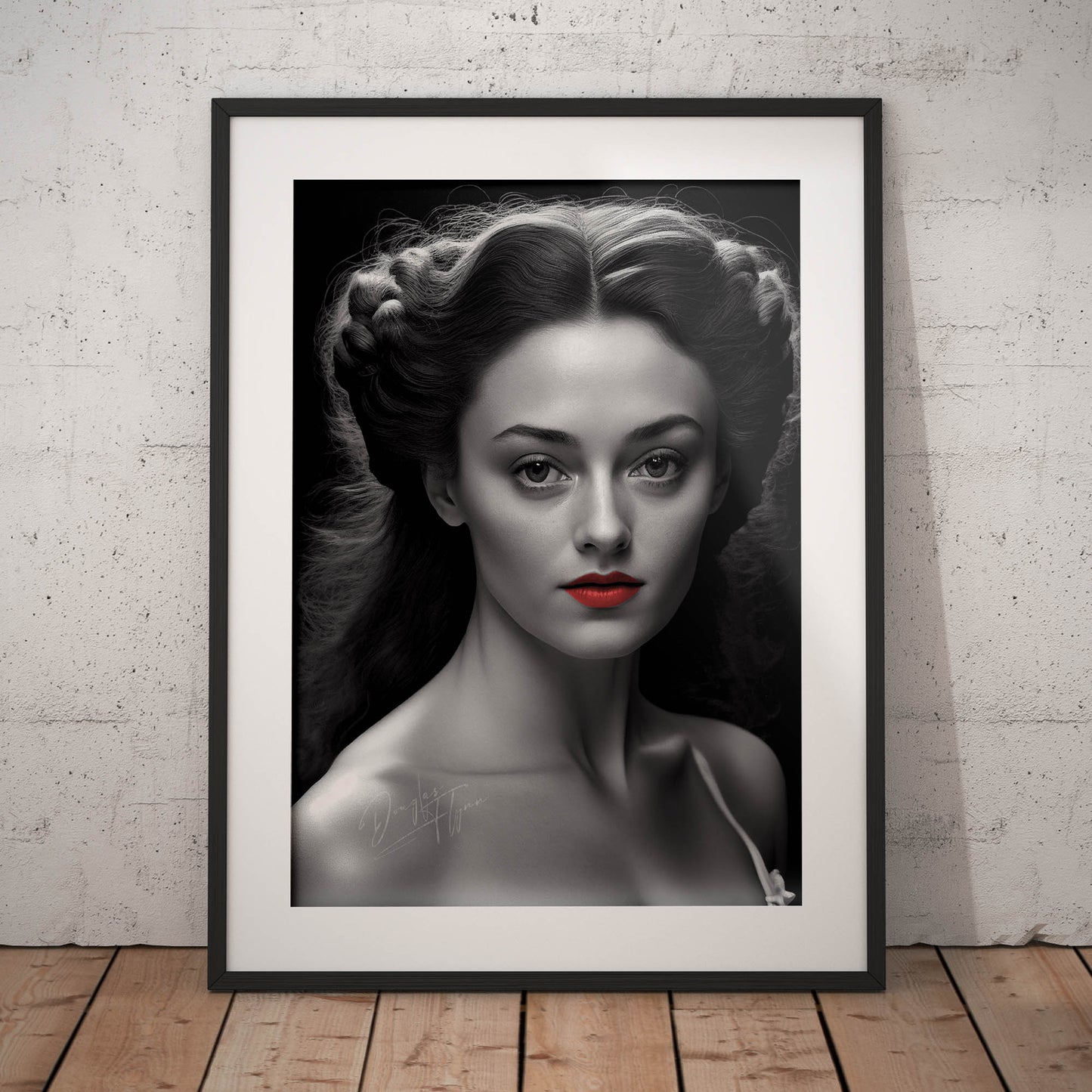 »Golden Rose Gown« retro poster