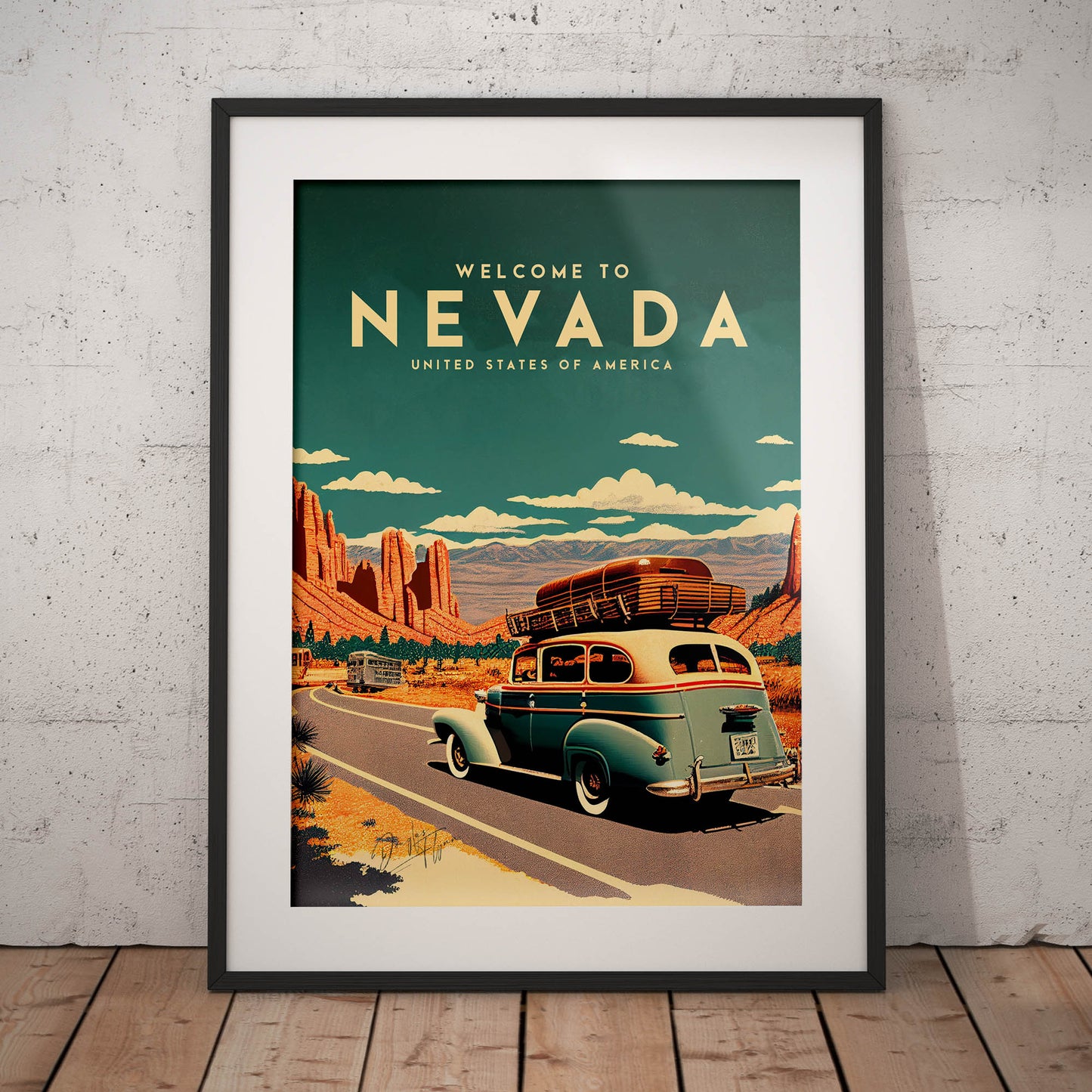 »Nevada, travel poster no 1« retro poster