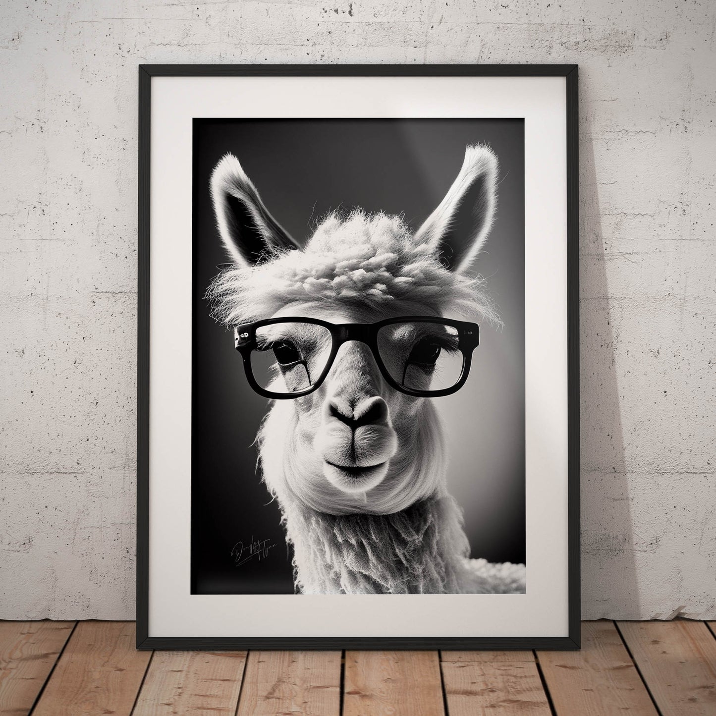 »Llama Logic« retro poster