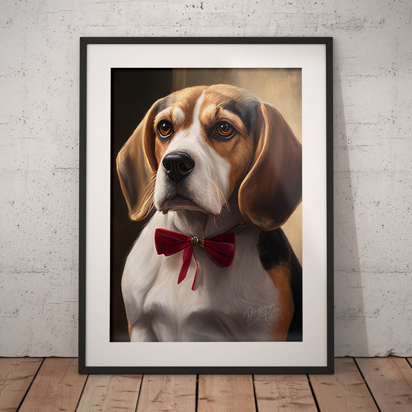 »Beagle med rosett«