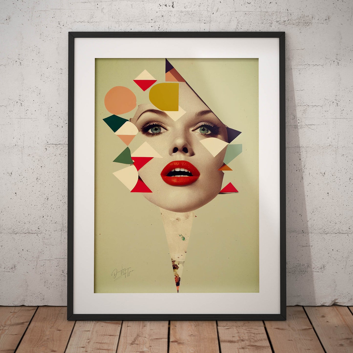 »Mirrored Realities of the Dreamscapes« retro poster
