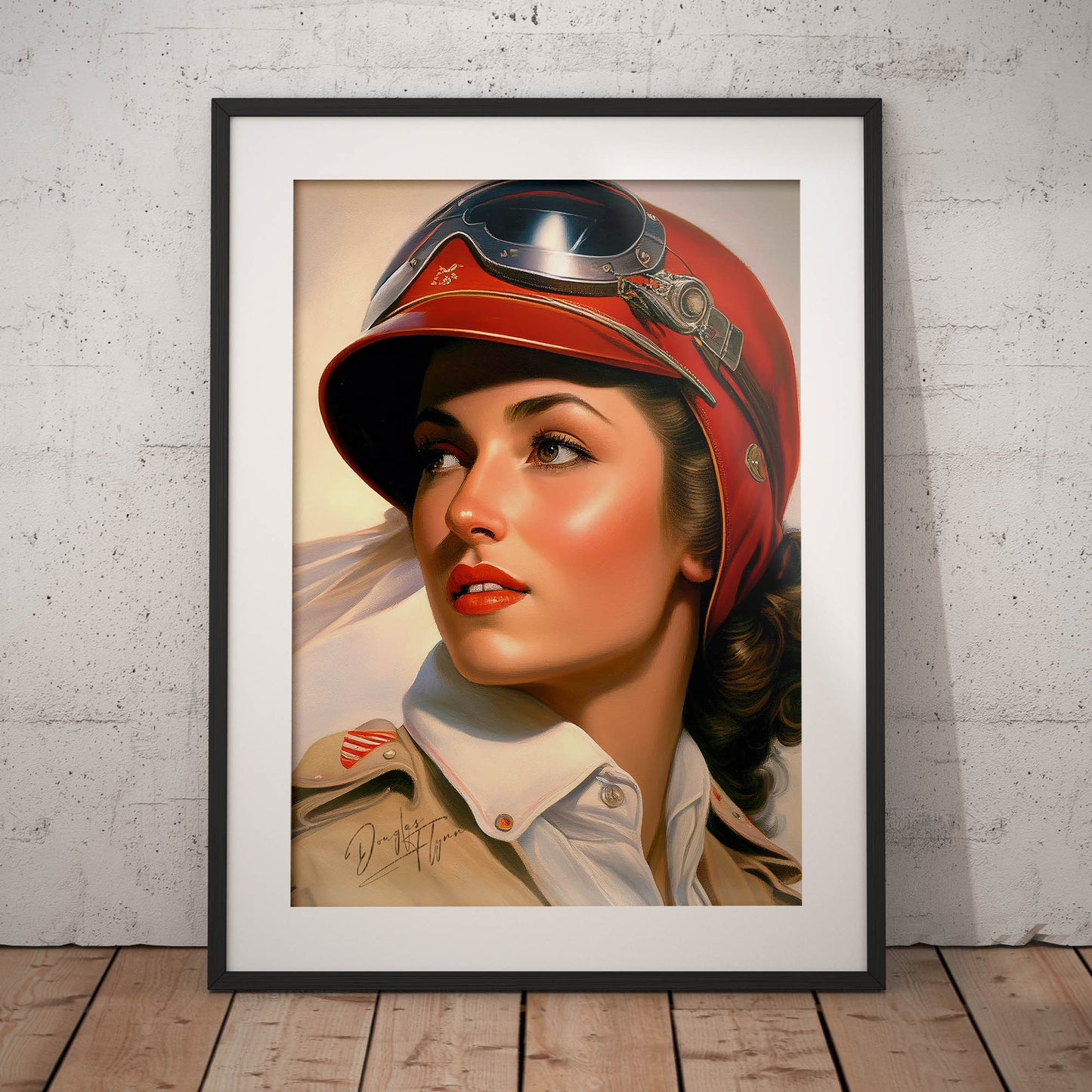 »Watch my six« retro poster