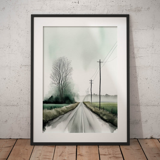 »Morning Mist Dance« retro poster