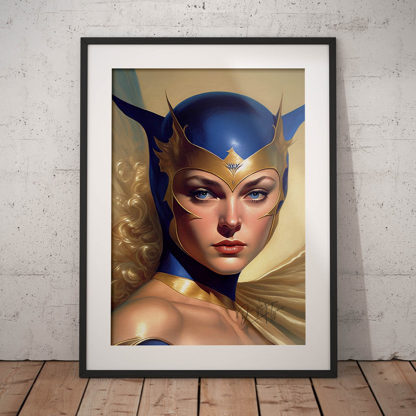 »The Sapphire Sentinel« retro poster