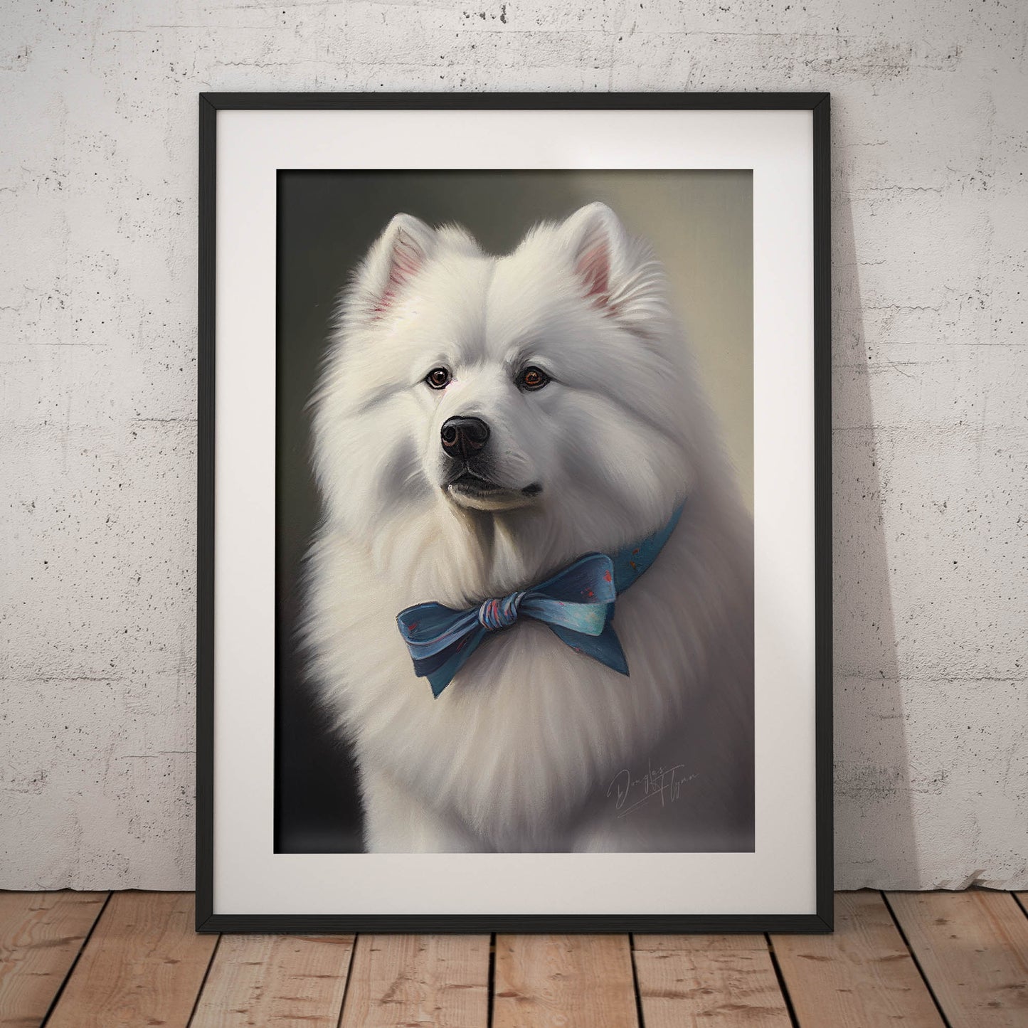 »Samojedhund med rosett«
