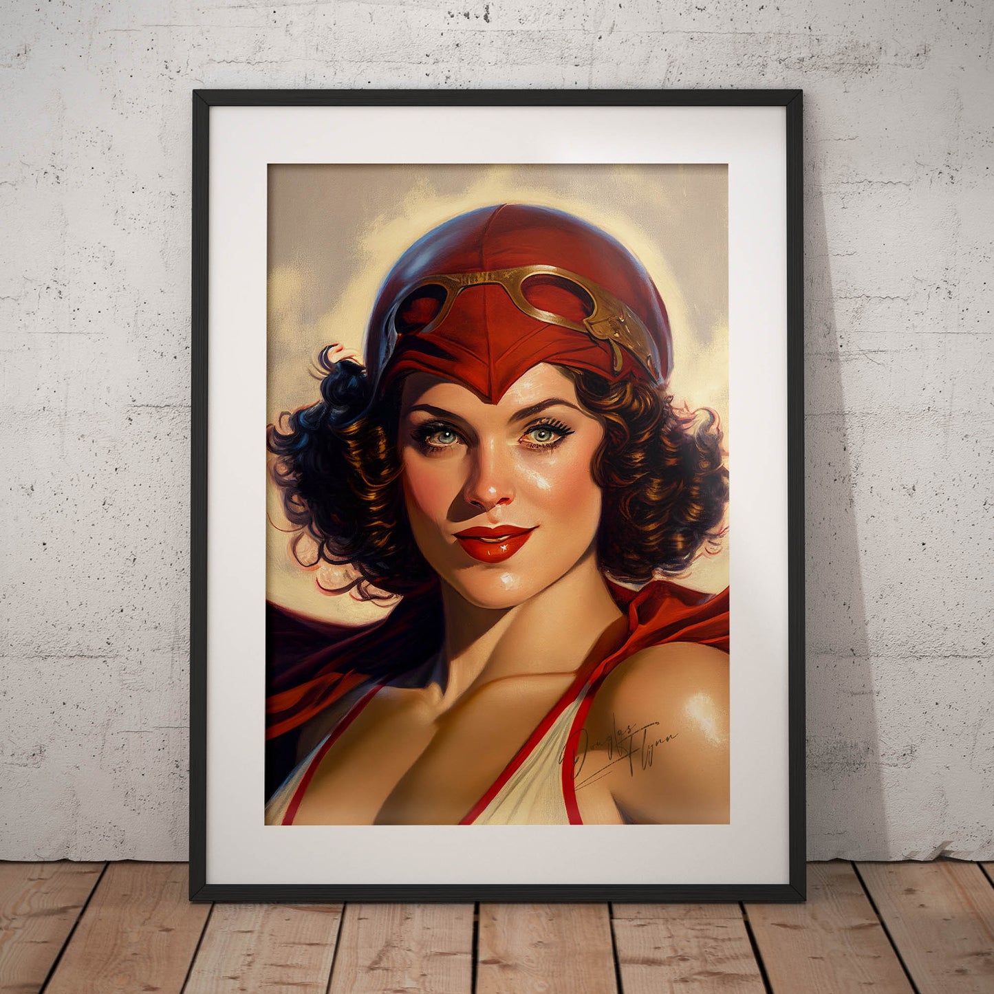 »The Scarlet Sentinel« retro poster
