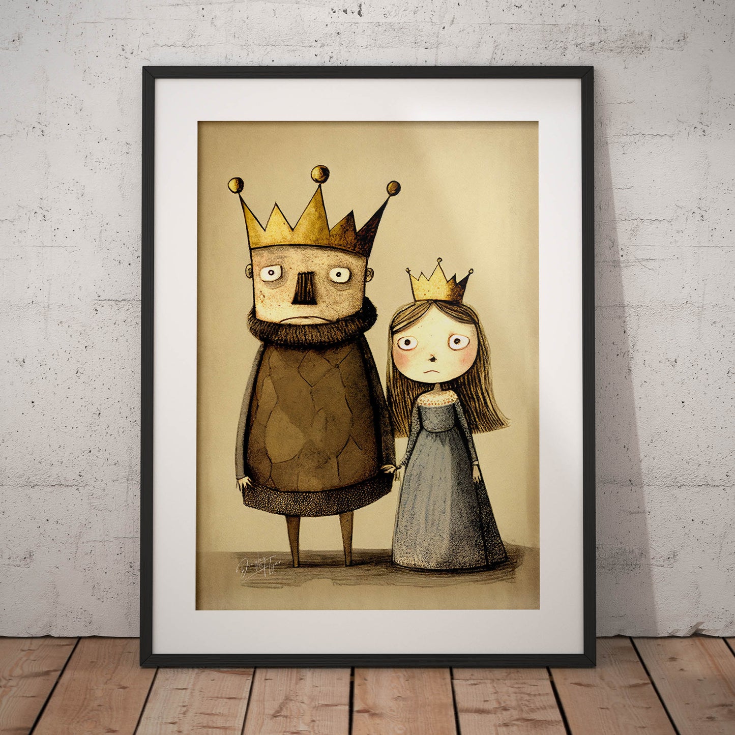 »King Crabby-pants And Cranky Queen Bee« retro poster