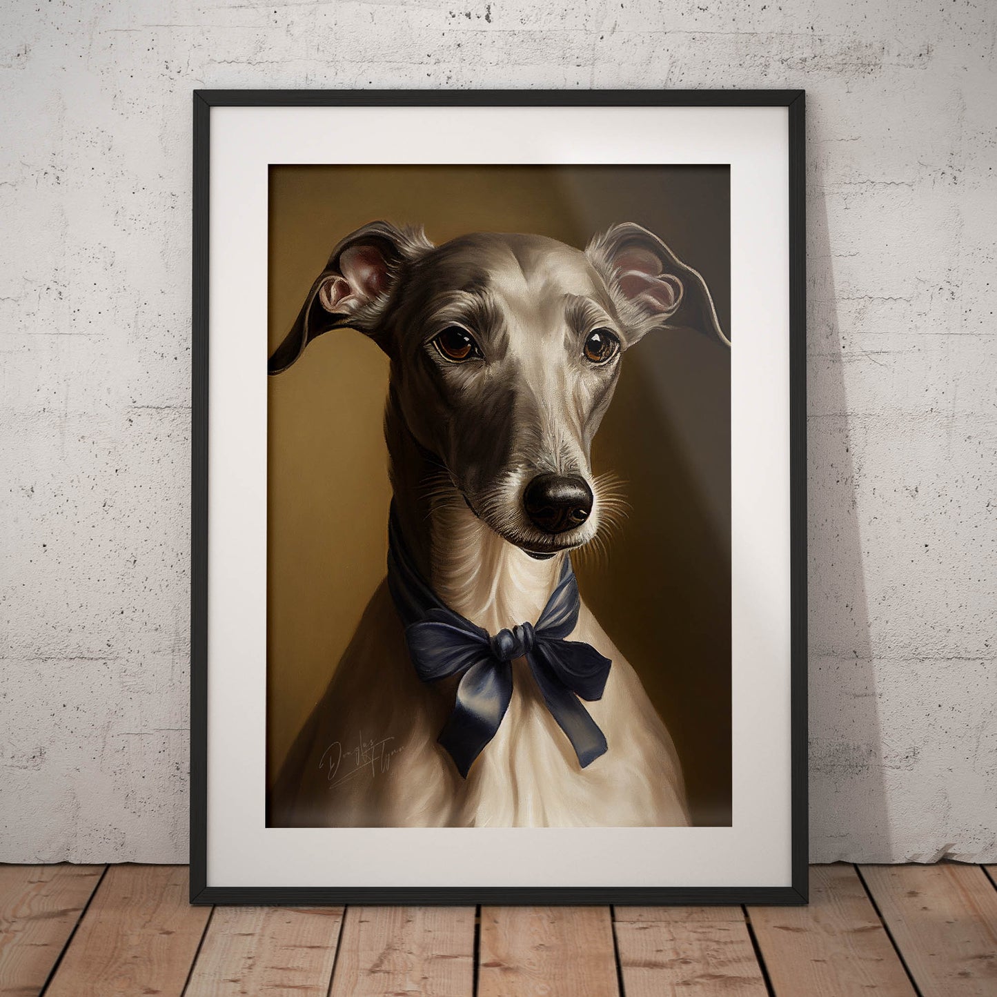 »Greyhound med rosett«