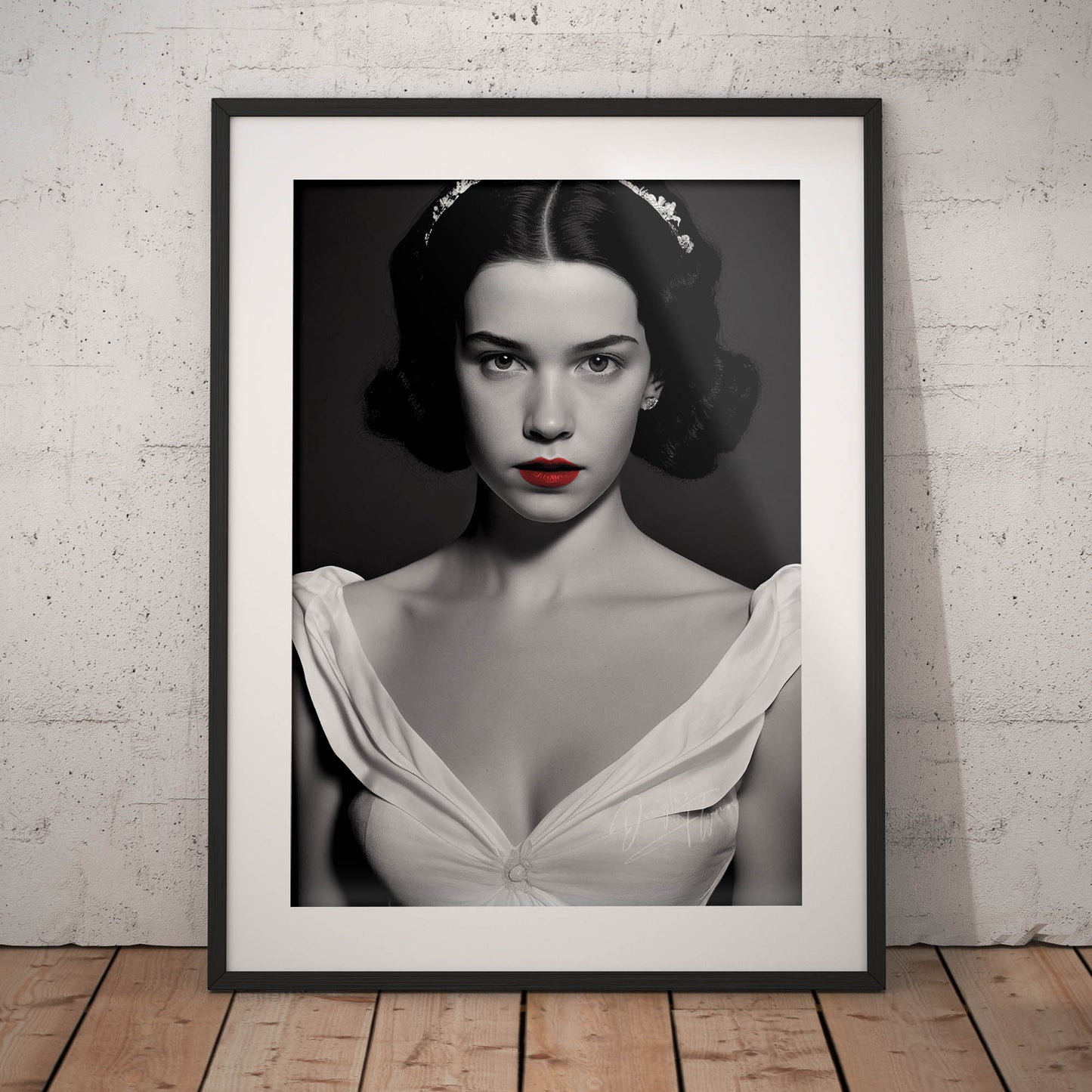 »Snowy Elegance« retro poster