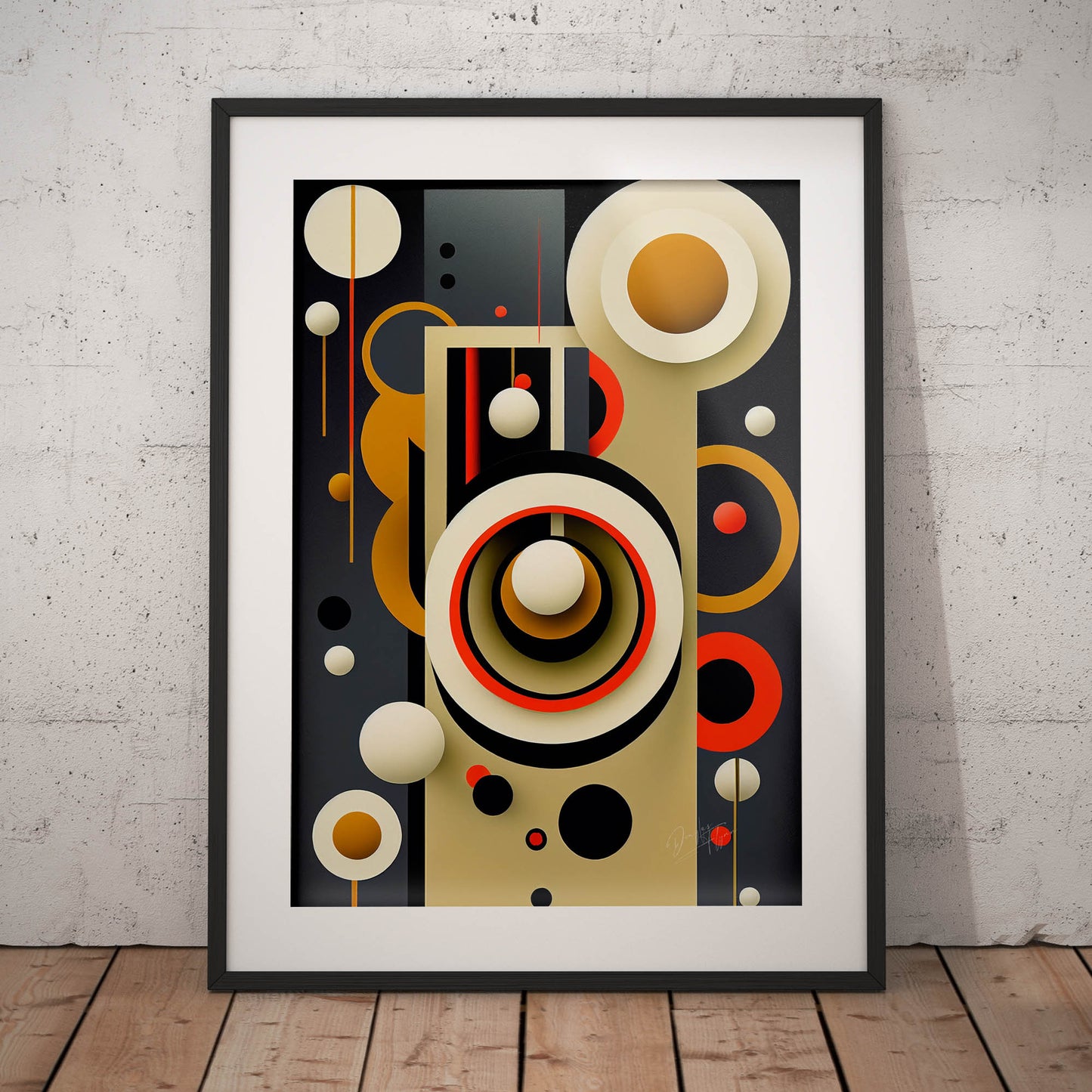 »Radiant Imbalances« retro poster