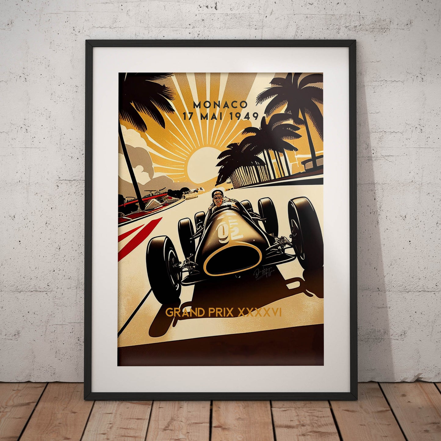 »Passionate Pioneers Racing« retro poster