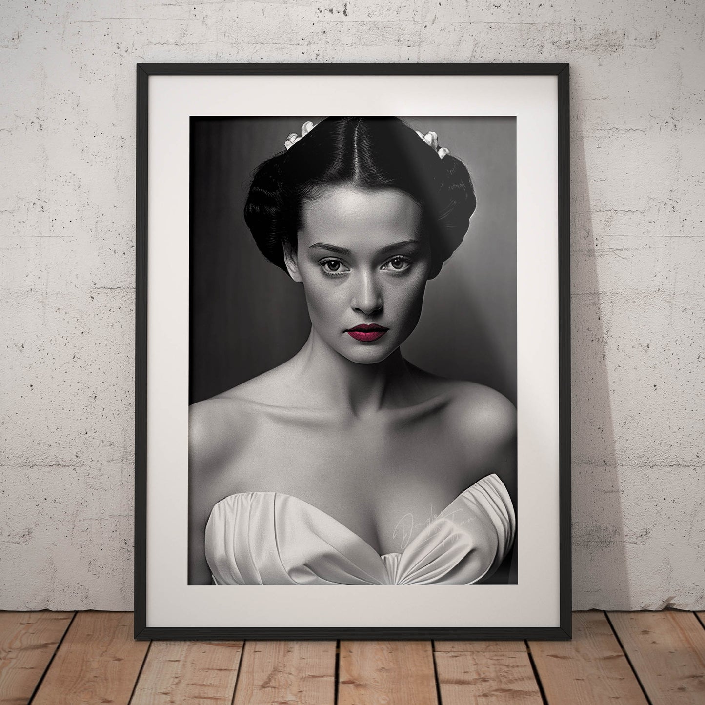 »Snowy Satin« retro poster
