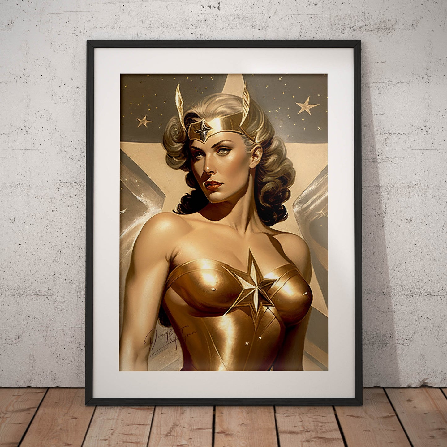 »The Celestial Crusader« retro poster