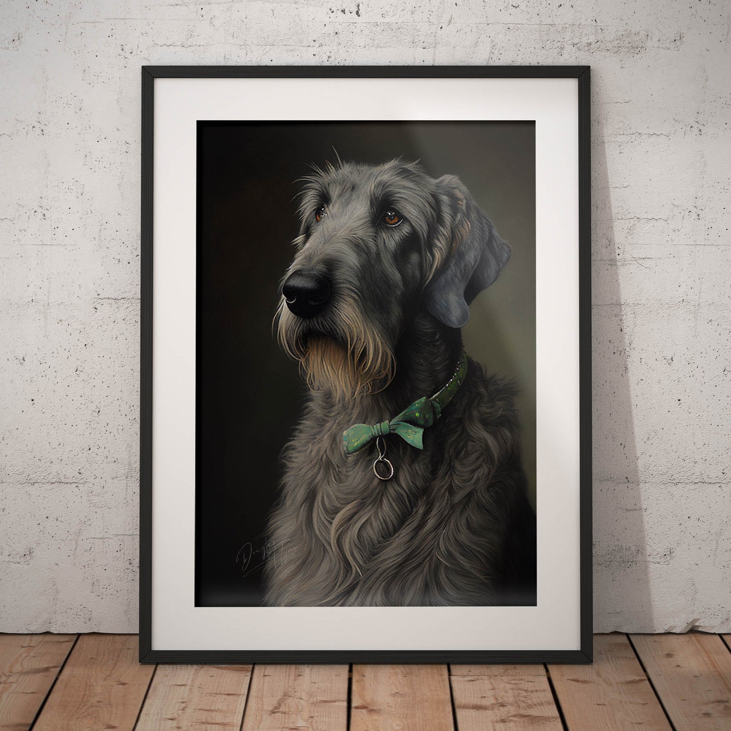 »Irish Wolfhound med rosett«