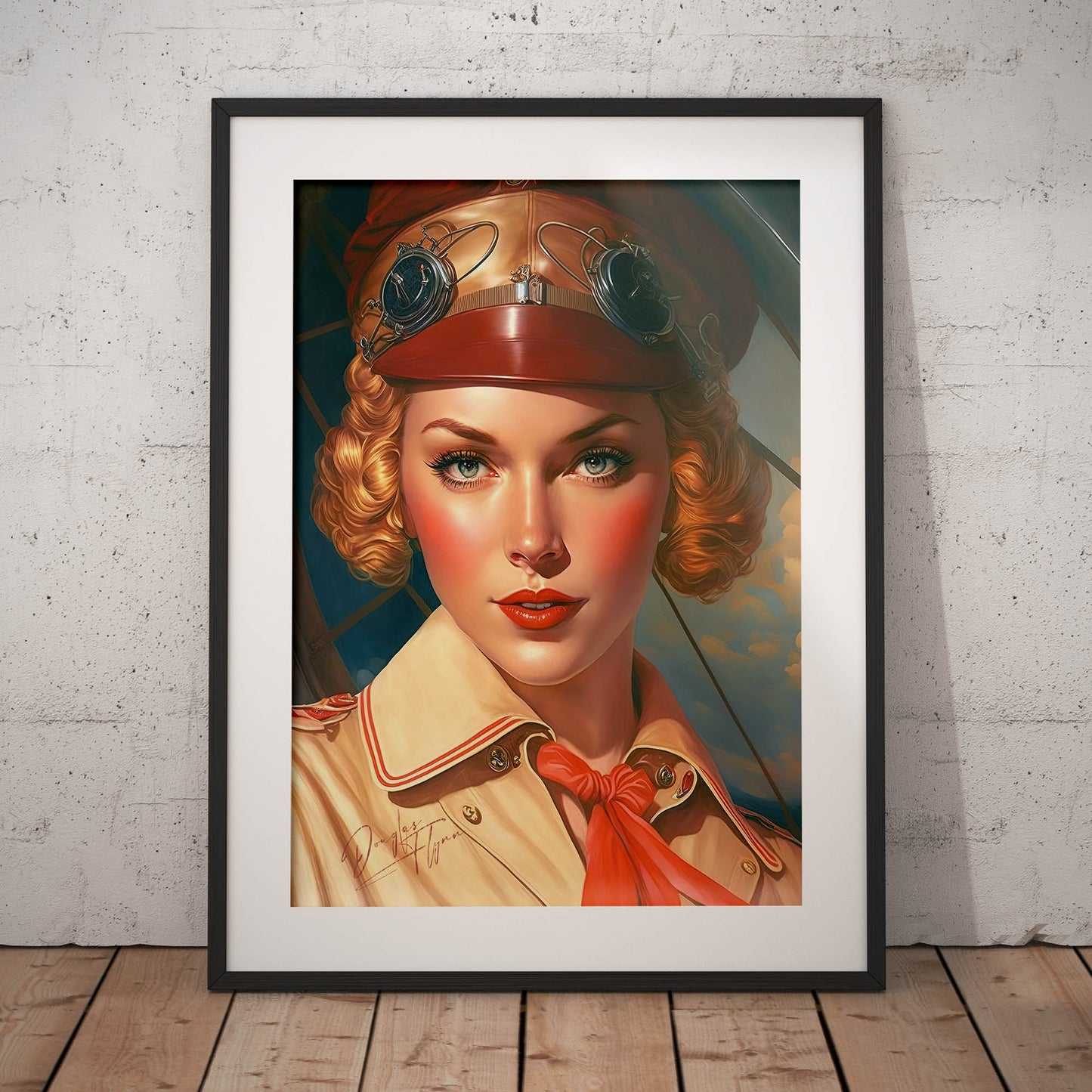»Keep your eyes open for me« retro poster