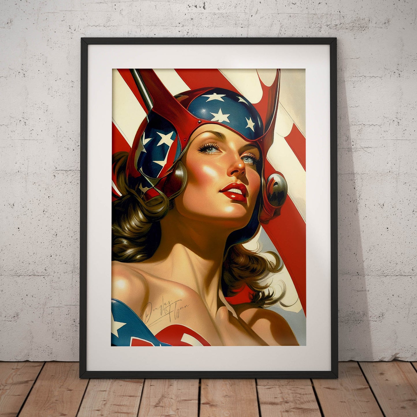»StarSripedHero« retro poster