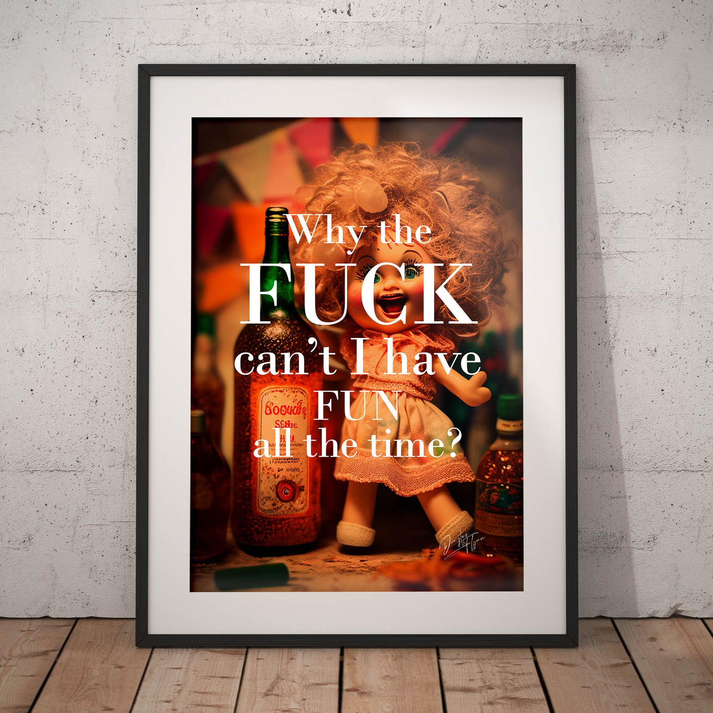 »Why Cant I Have Fun« retro poster