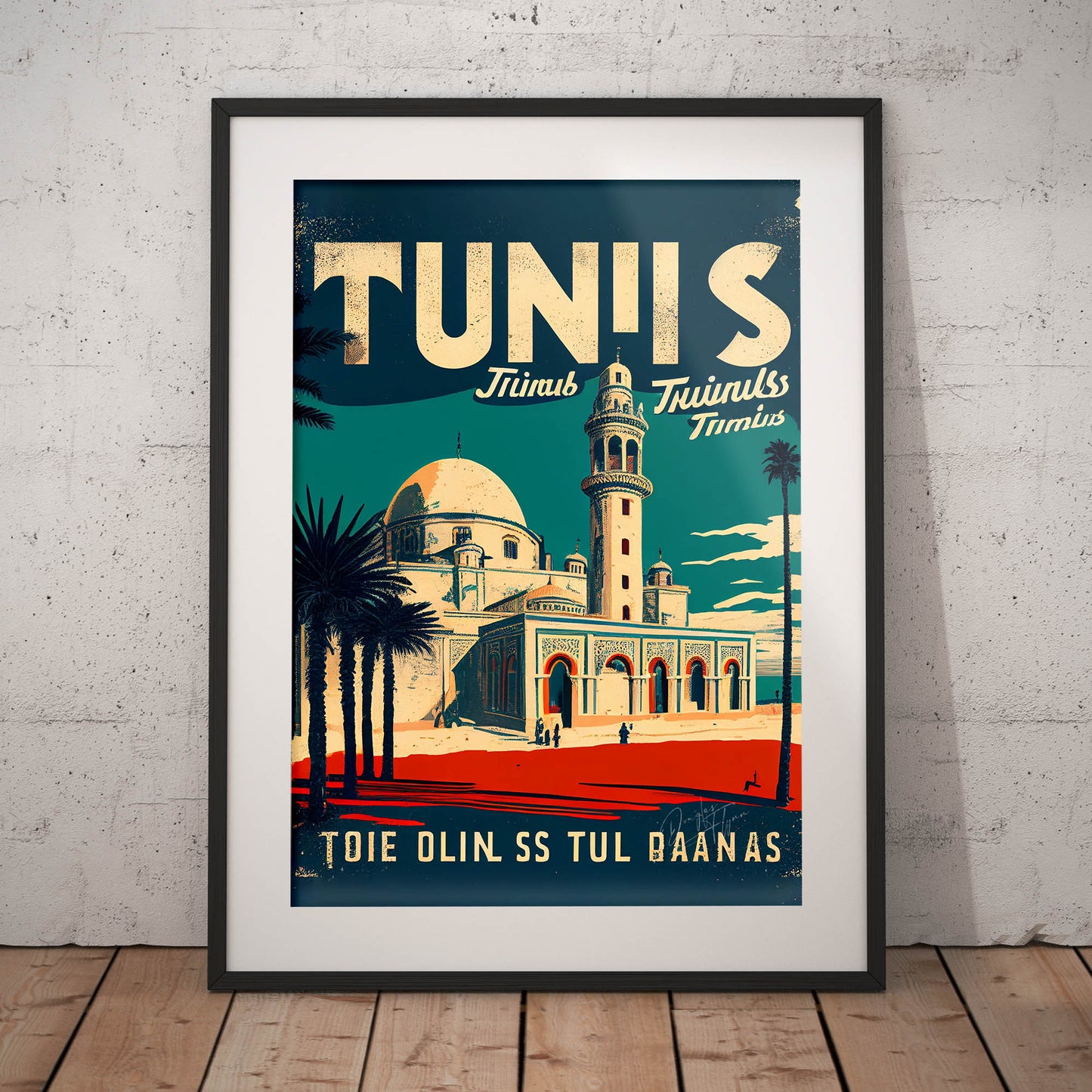 »Tunis, travel poster no 3« retro poster