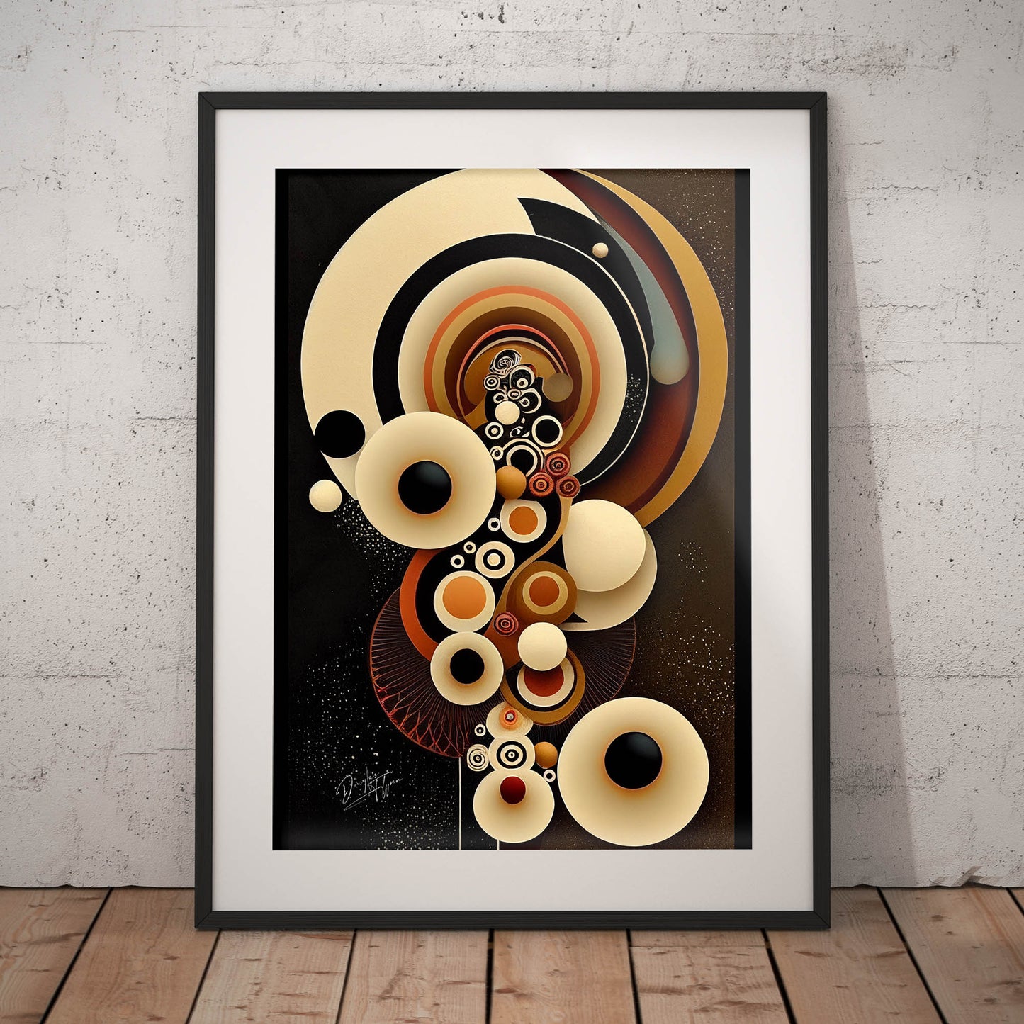 »Vibrant Structures« retro poster