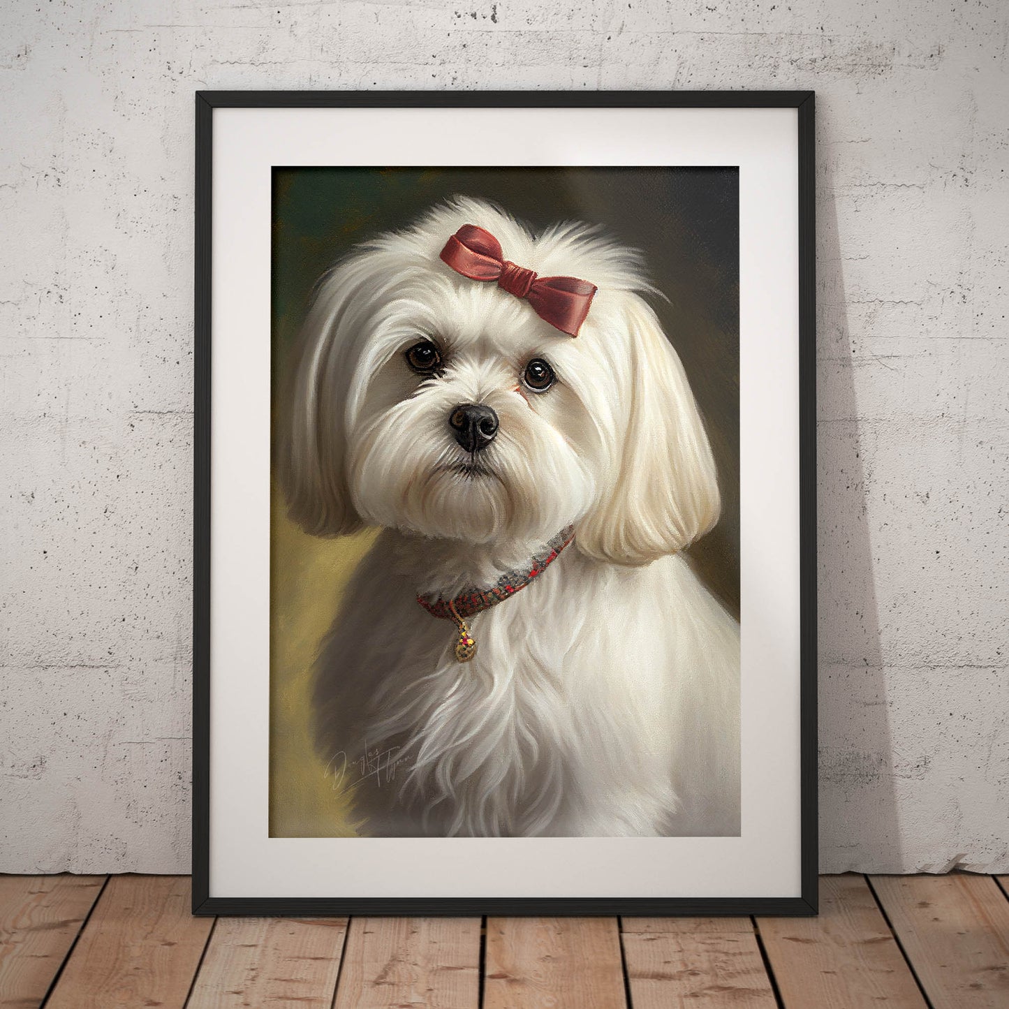 »Maltese med rosett«