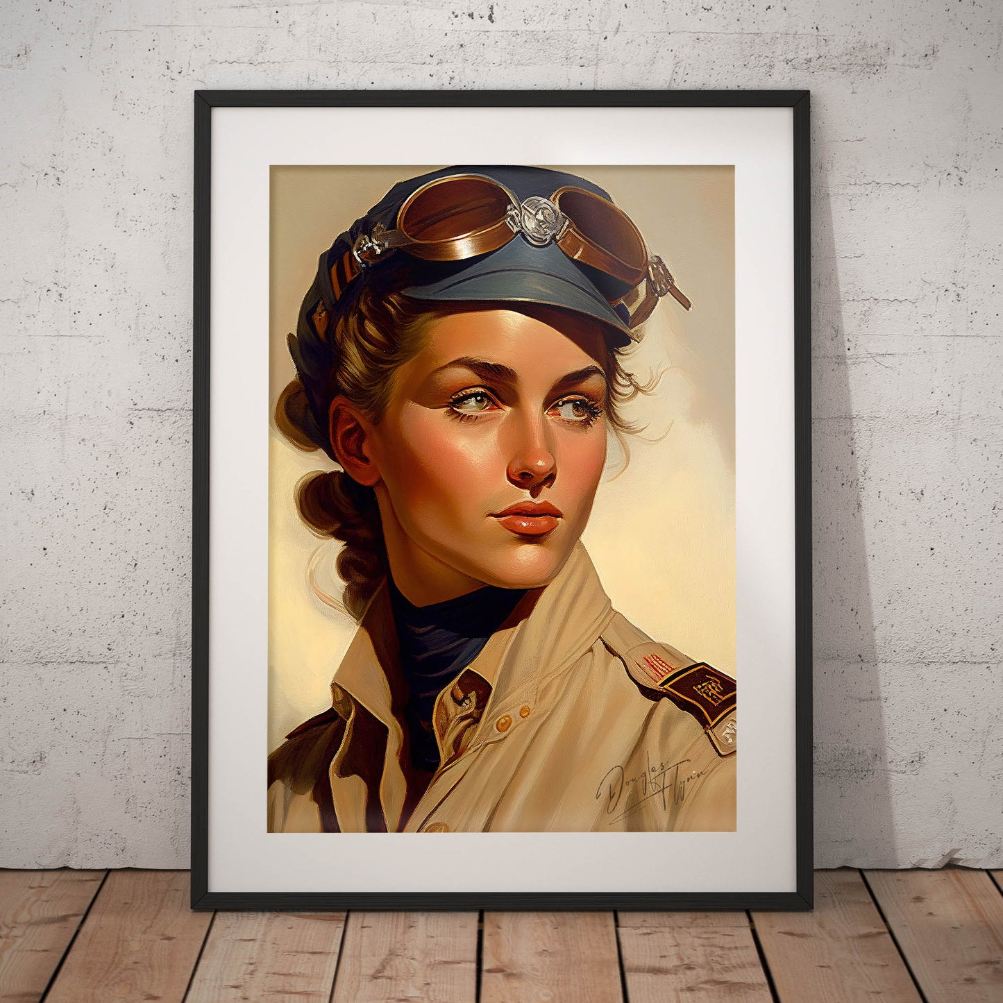 »Lets return to base« retro poster