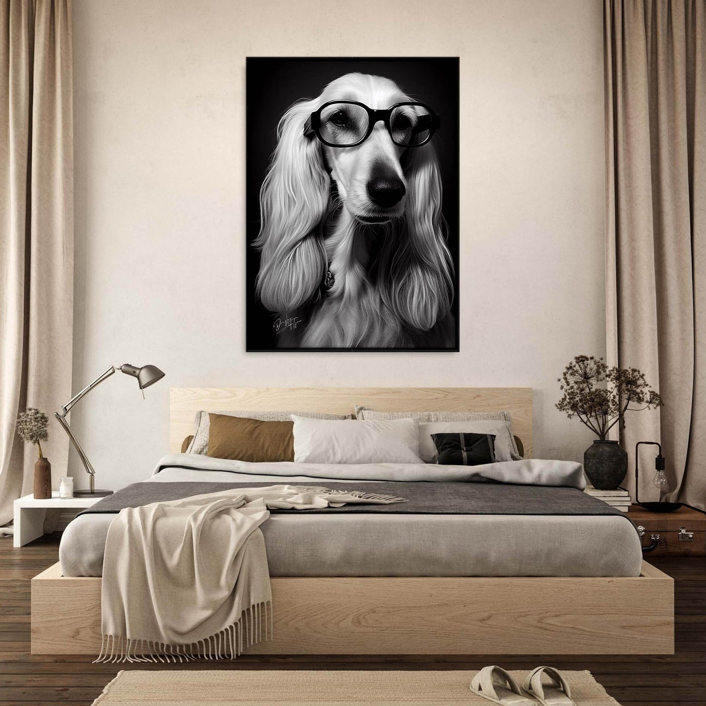 »Afghan Brainy Breed« retro poster