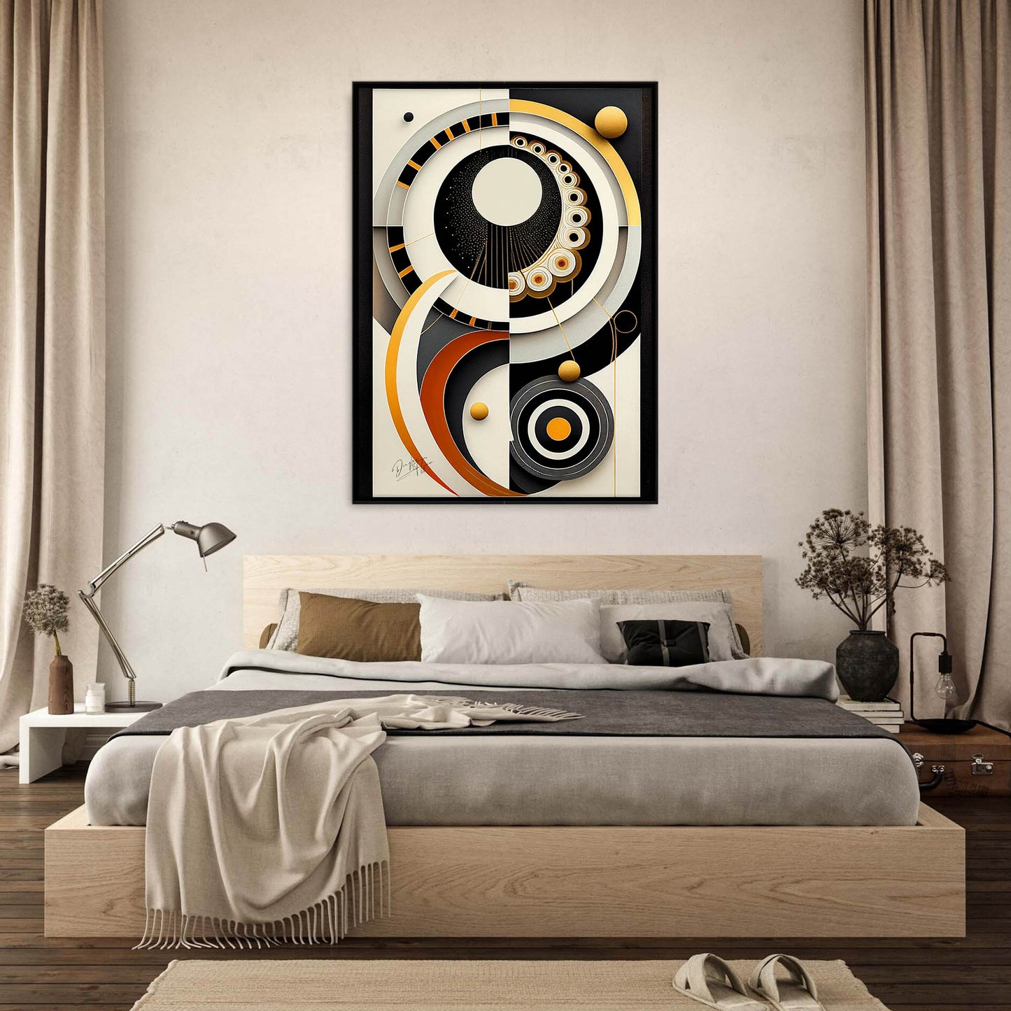 »Vibrant Synthesis« retro poster