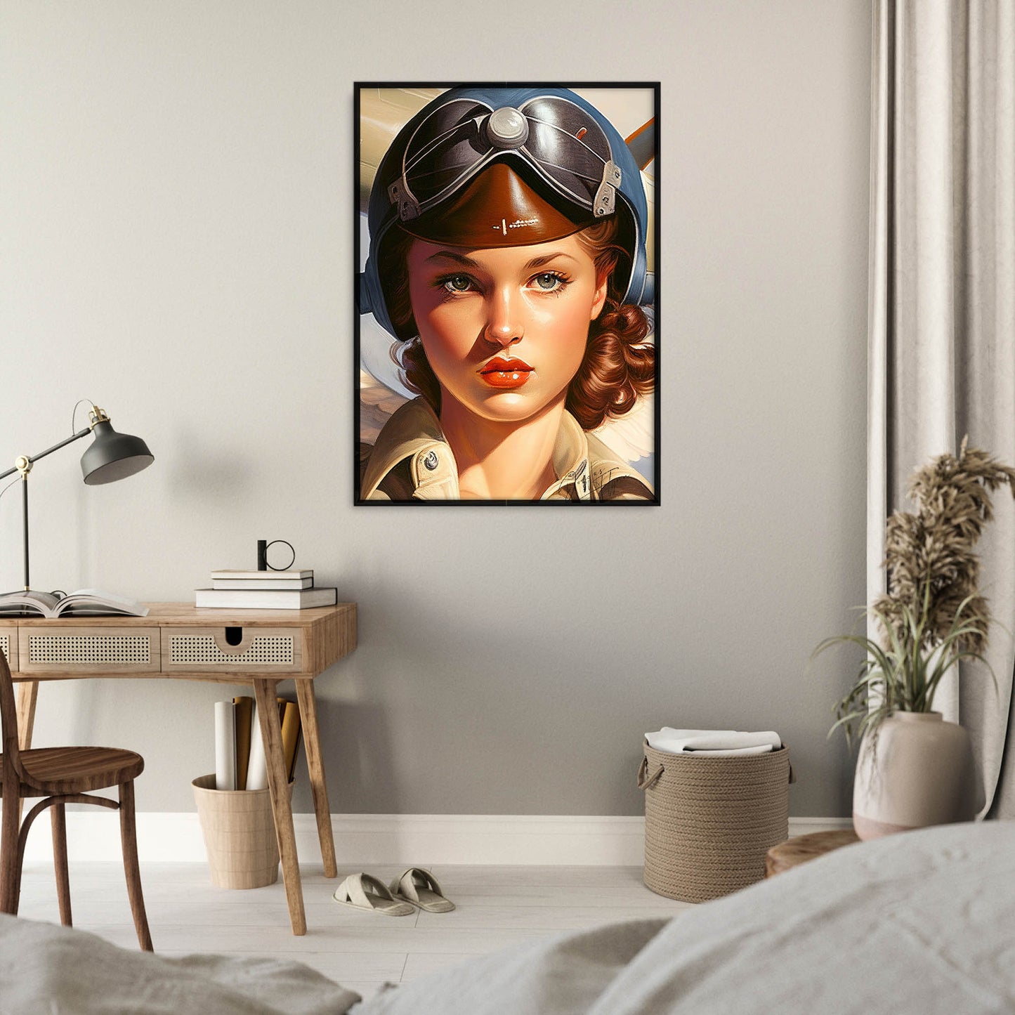 »Love making loops and rolls« retro poster