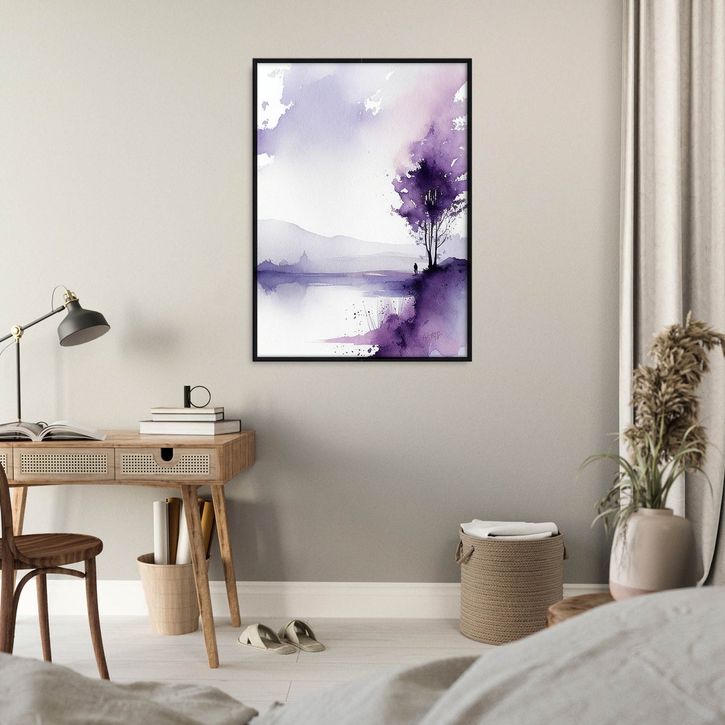 »A Purple Night« retro poster