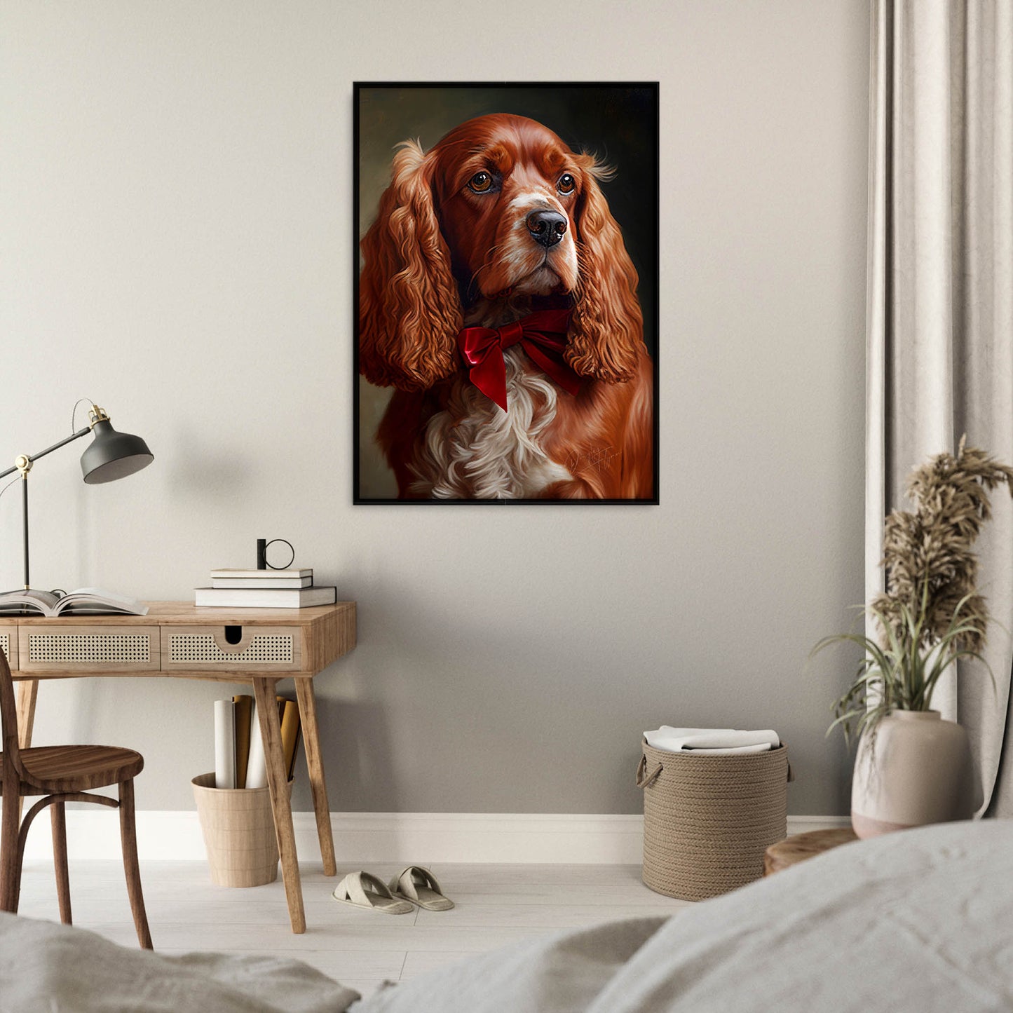 »Cocker Spaniel med rosett«