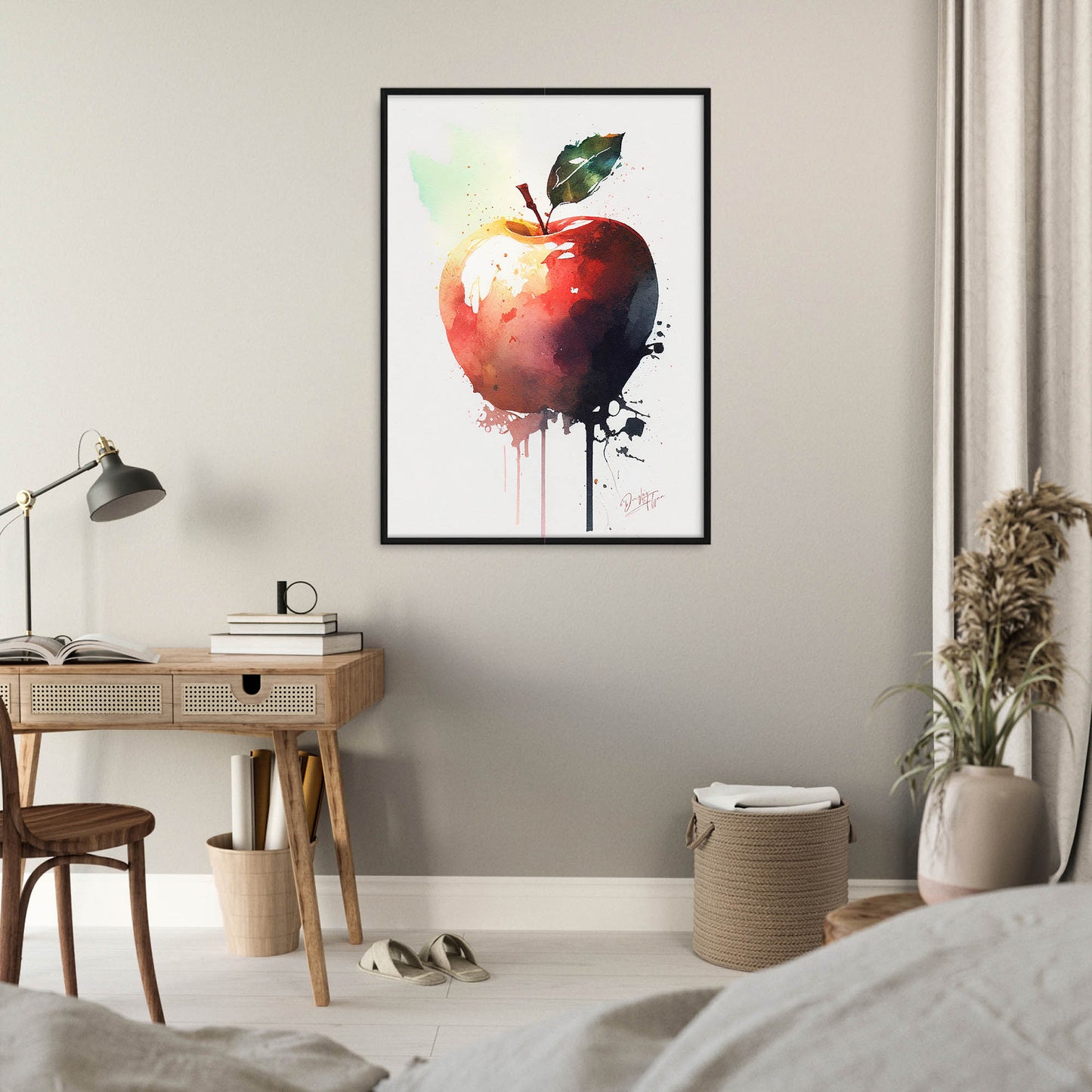 »Apple Pigments« retro poster