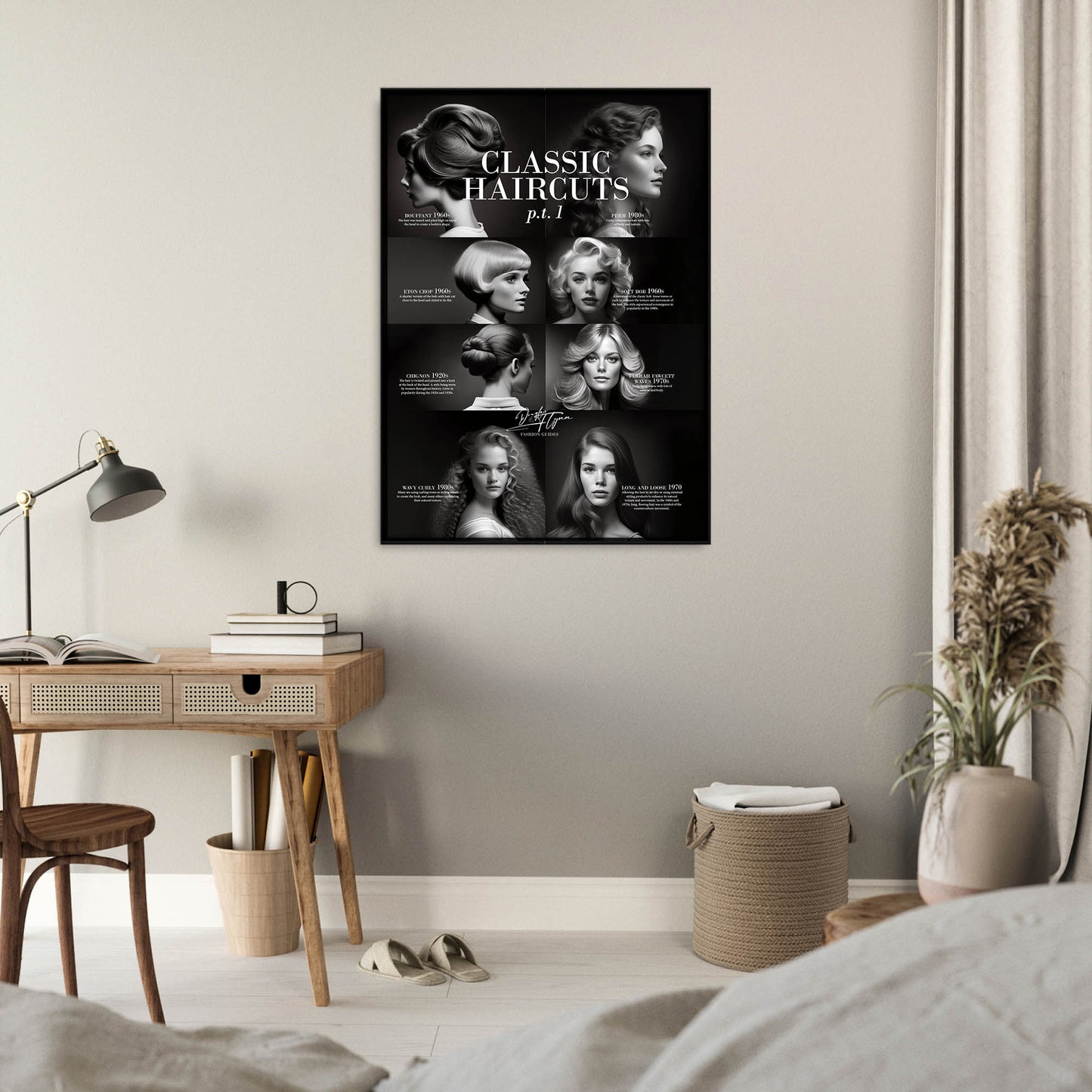 »Classic Haircuts, pt 1« retro poster