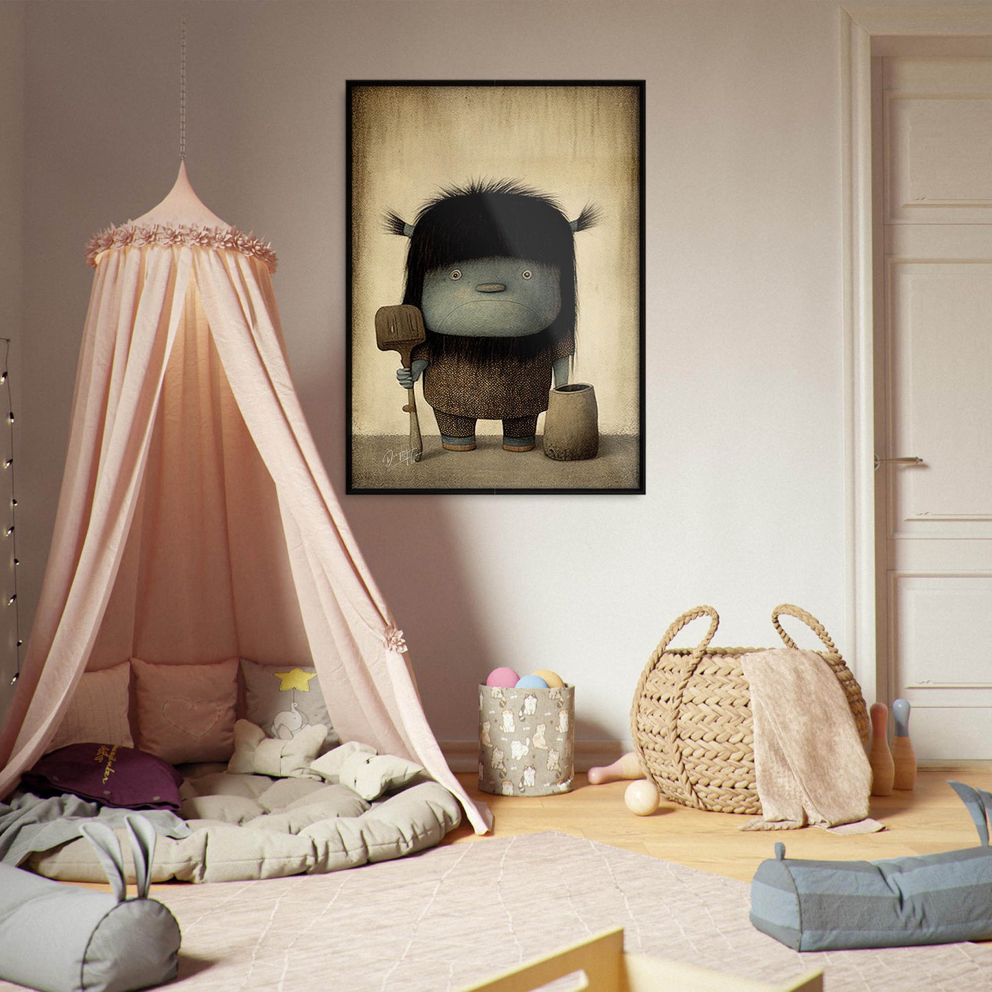 »Contrary Troll« retro poster